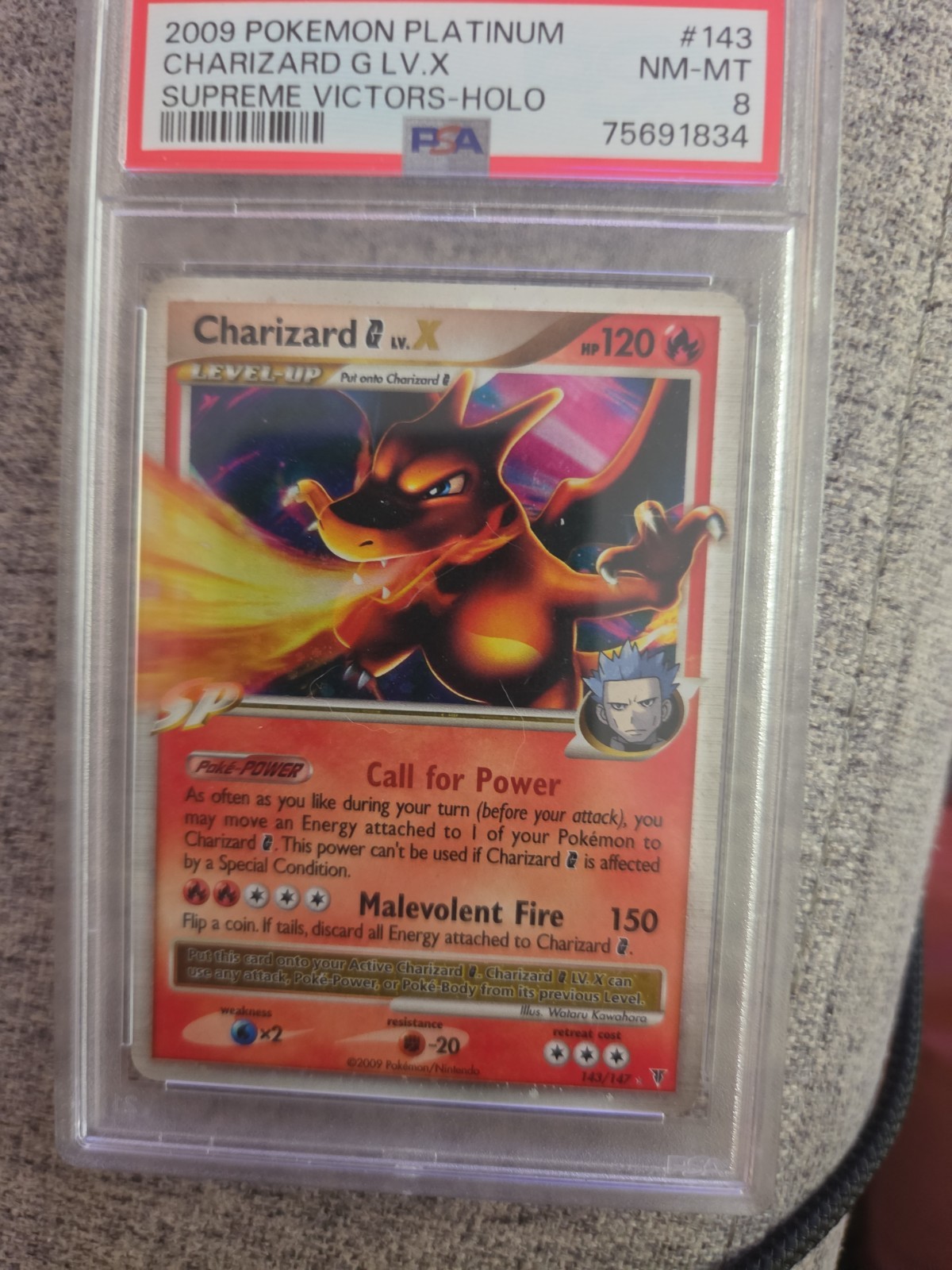 2009 Pokemon Platinum Supreme Victors Charizard G LV.X-Holo 143
