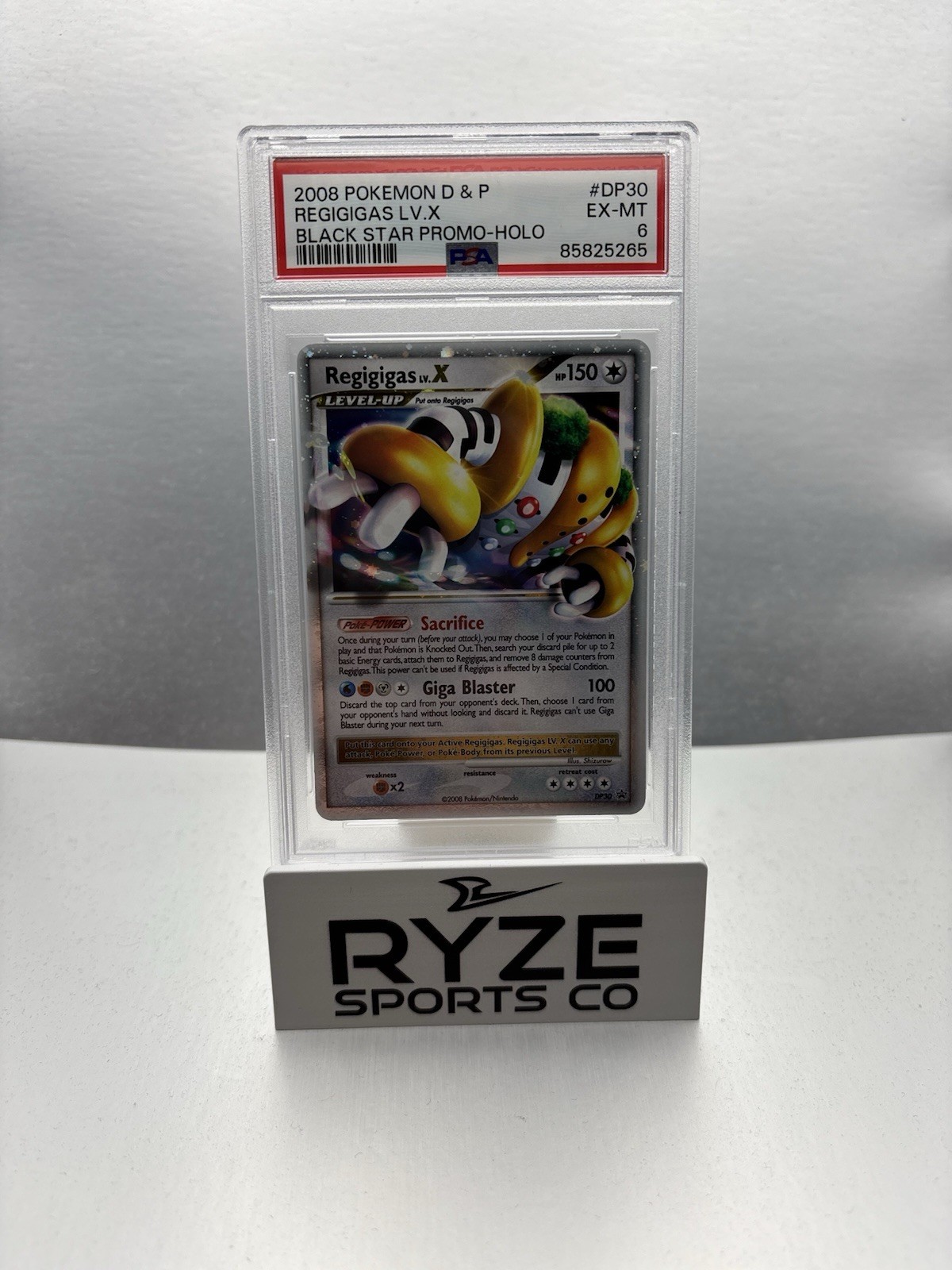 2008 Pokemon Diamond & Pearl Black Star Promo Regigigas LV.X Holo DP30
