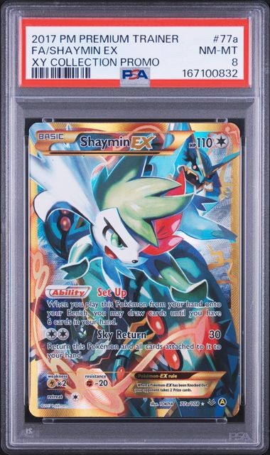 2017 Pokemon Premium Trainer XY Collection Promo Full Art/Shaymin EX 77a
