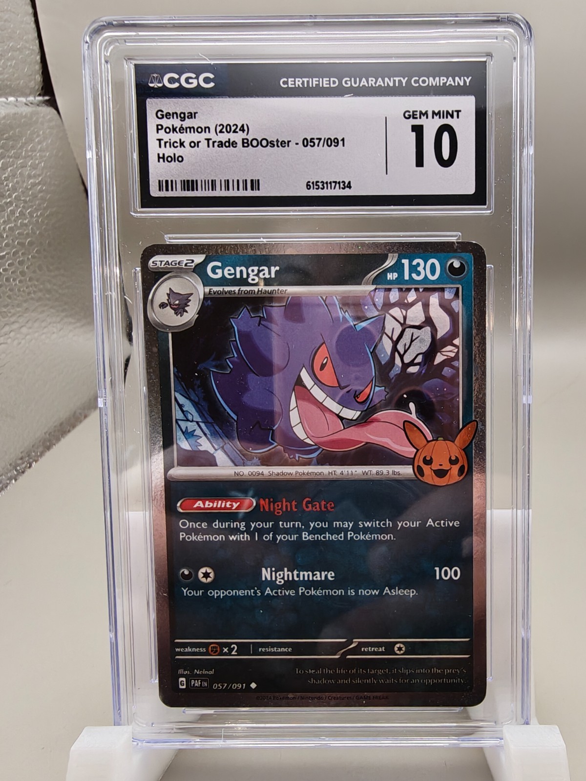2024 Trick or Trade BOOster (2024) - English Gengar Holo 057/091