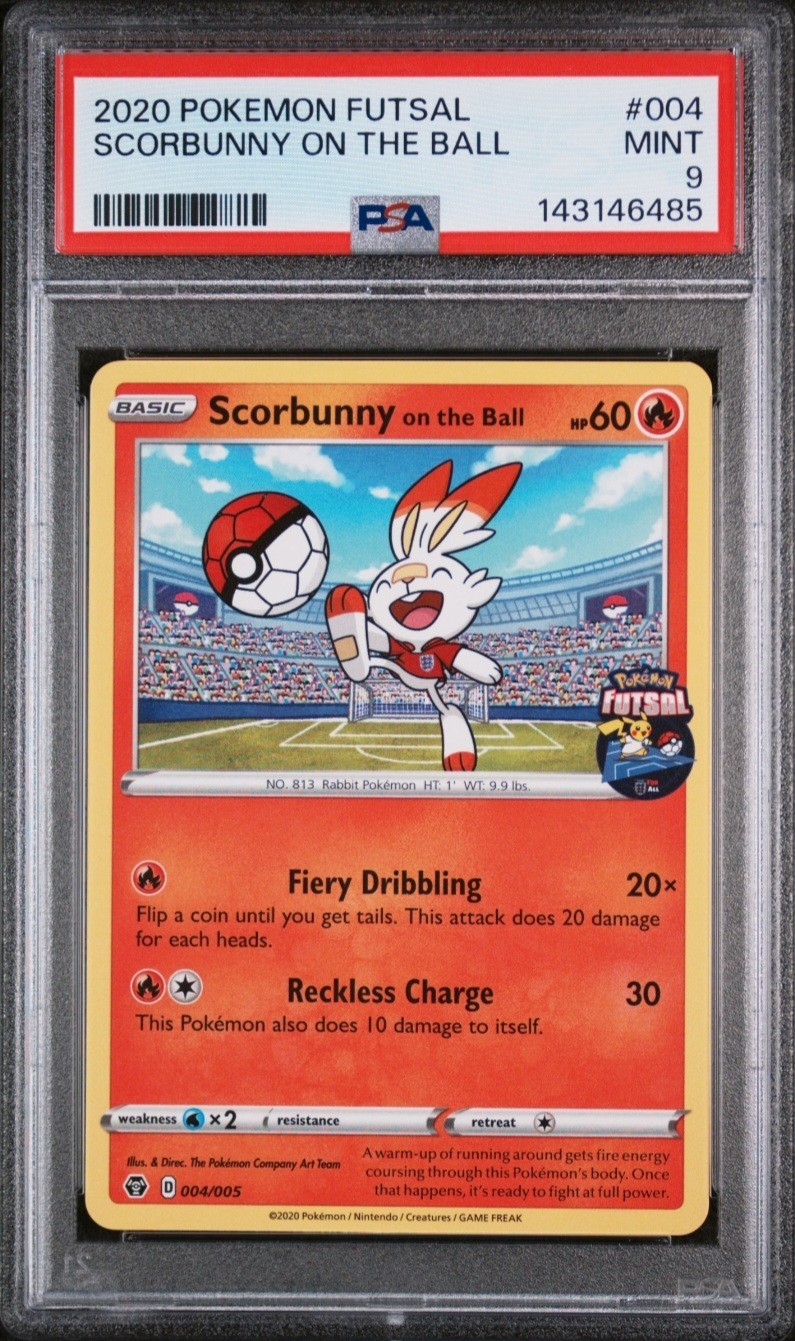 2020 Pokemon Futsal Scorbunny on the Ball 004