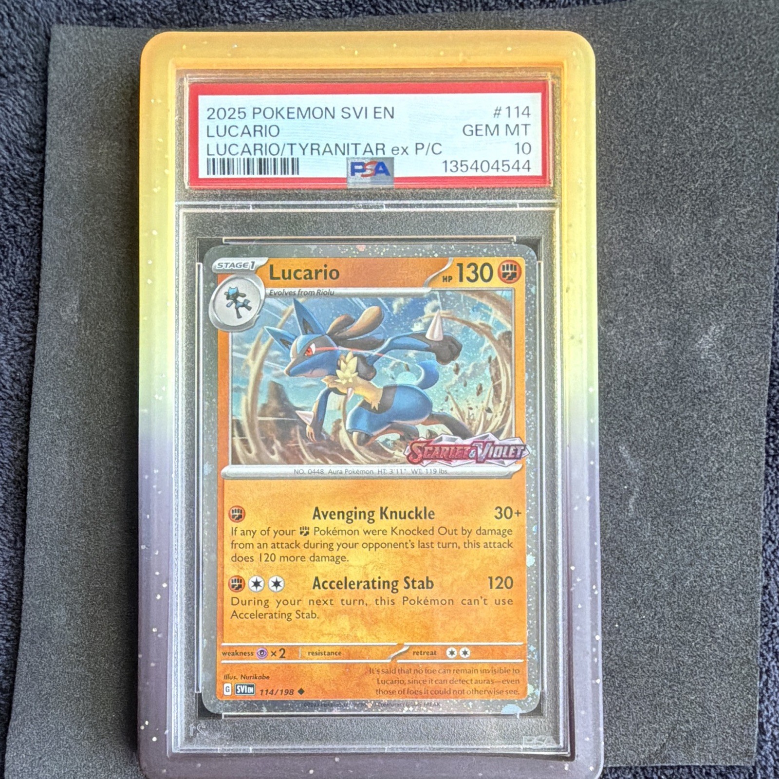 2025 Pokemon Svi EN-Scarlet & Violet Lucario Lucario EX & Tyranitar EX Premium Collection 114