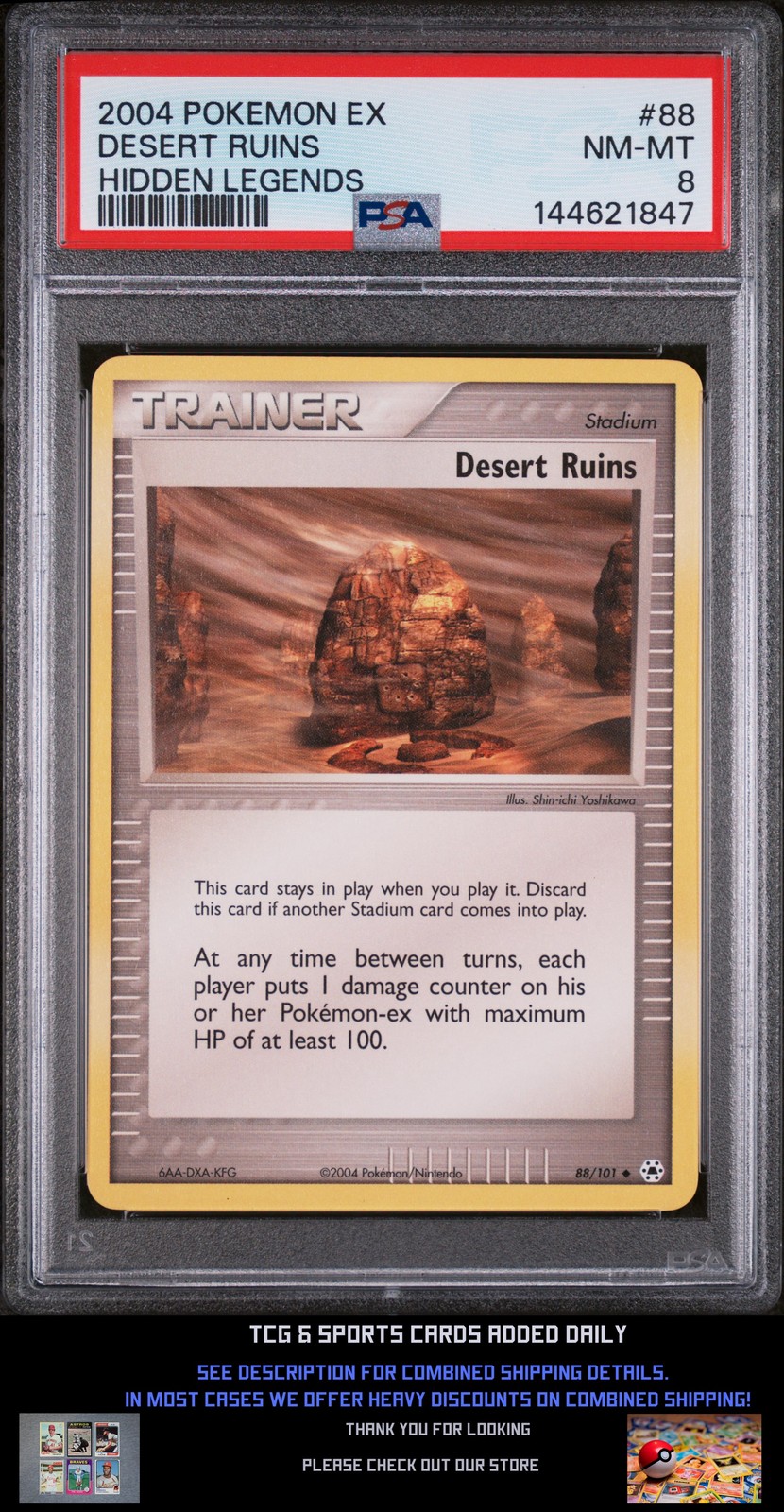 2004 Pokemon EX Hidden Legends Desert Ruins 88