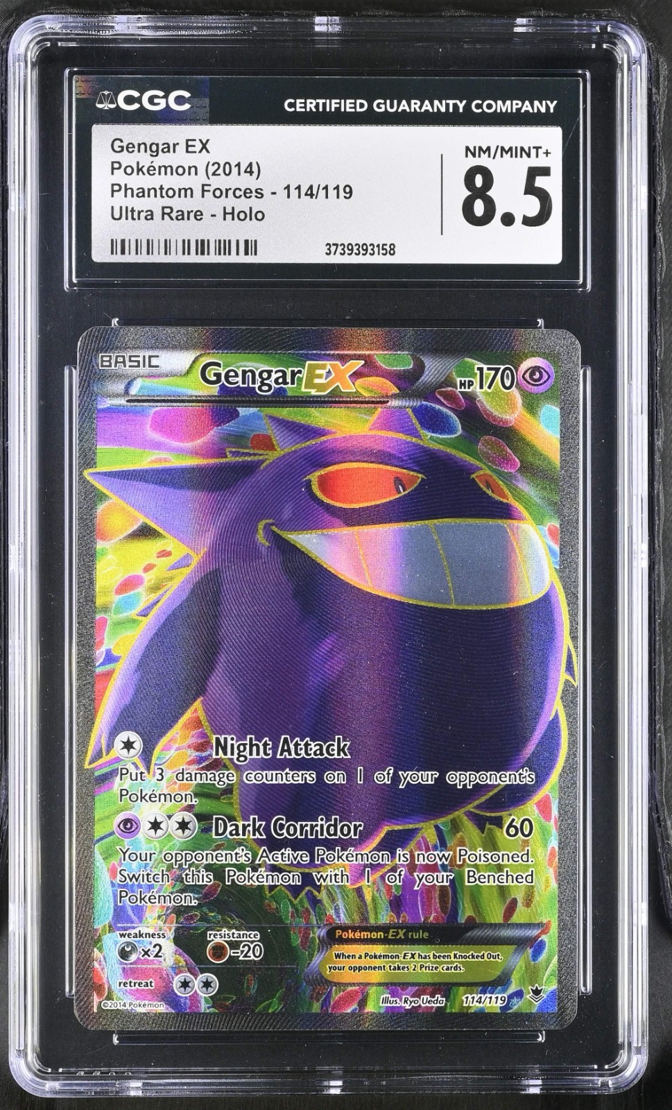 2014 Phantom Forces - English Gengar EX Ultra Rare Ultra Rare Holo 114/119