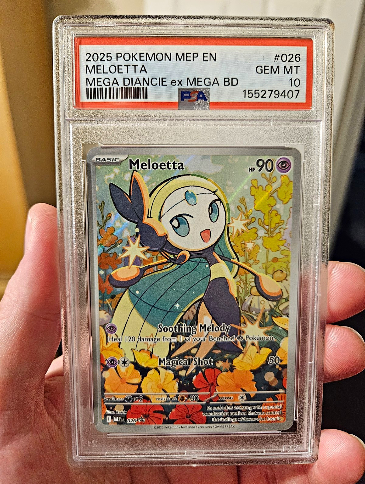 2025 Pokemon Mep EN-Me Black Star Promo Meloetta Mega Diancie EX Mega Battle Deck 026