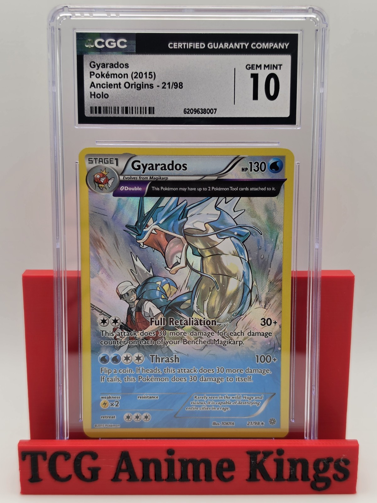 2015 Ancient Origins - English Gyarados Rare Holo 21/98