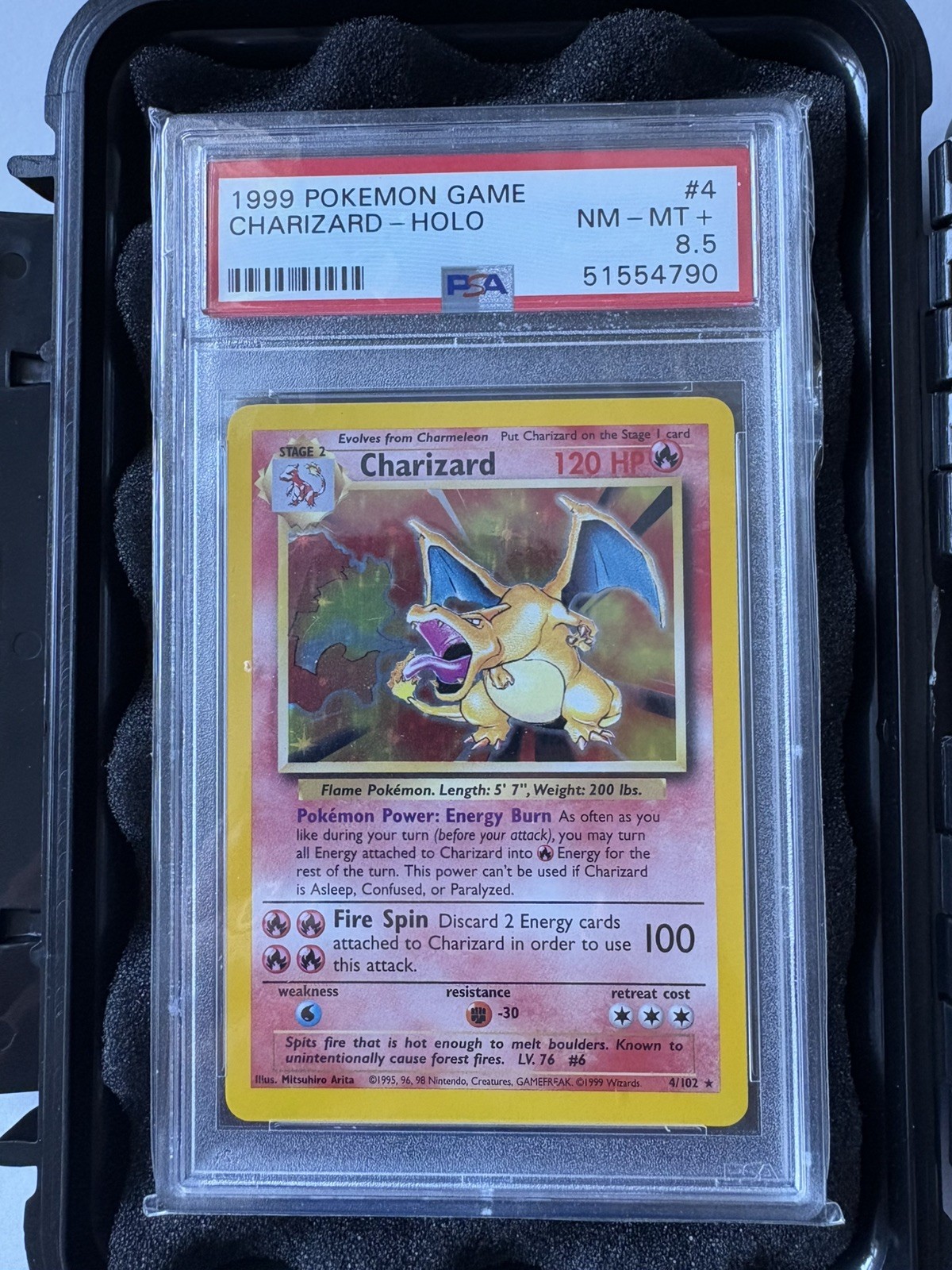 1999 Pokemon Game Charizard-Holo 4