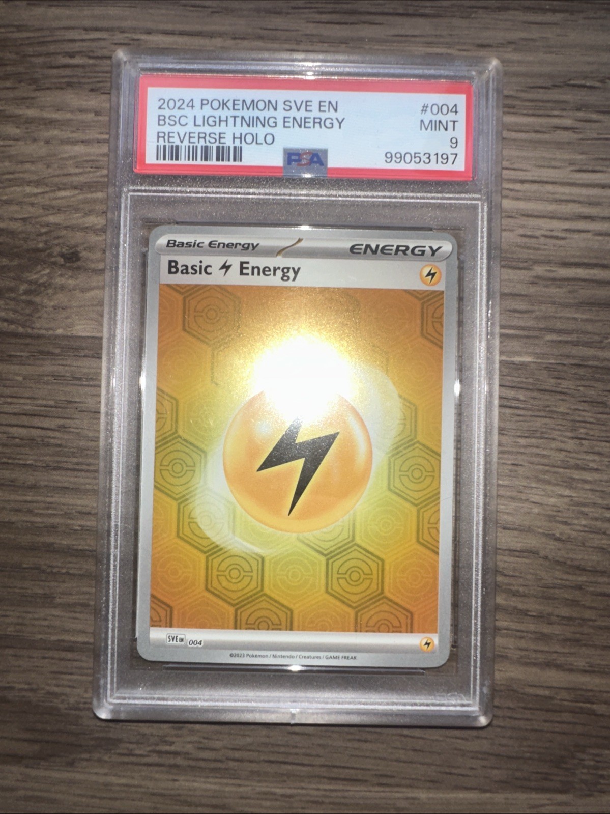 2024 Pokemon Sve EN-Basic Energies Basic Lightning Energy Reverse Holo 004