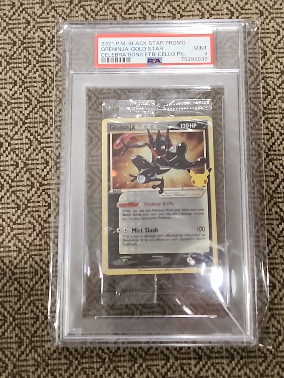 2021 Pokemon Black Star Promo Cello Pack Cello Pack Celebrations Elite Trainer Box-Greninja-Gold Star