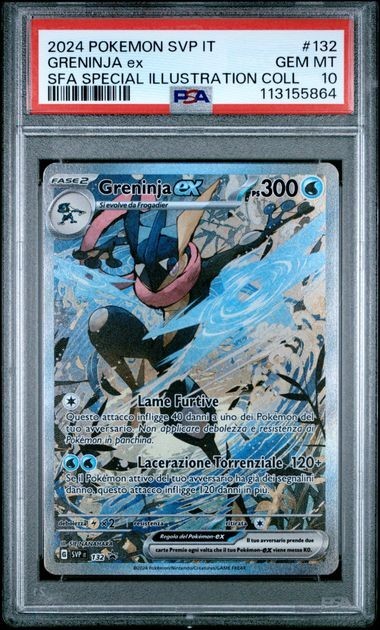 2024 Pokemon Italian Svp It-SV Black Star Promo Greninja EX Shrouded Fable Special Illustration Collection 132