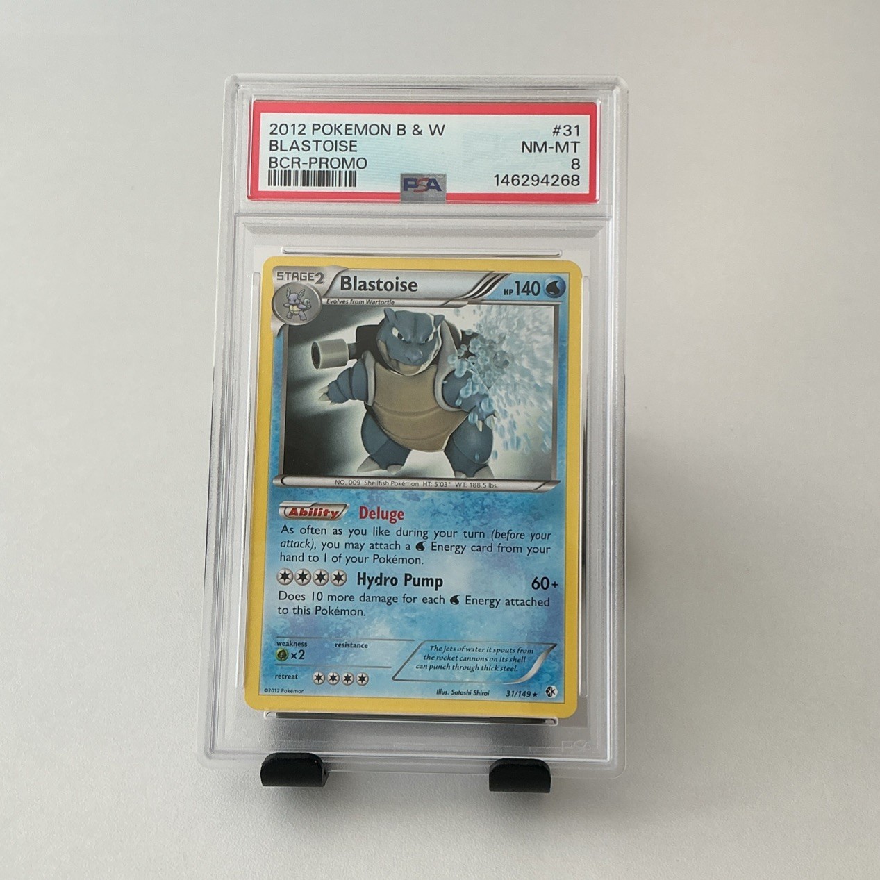 2012 Pokemon Black & White Boundaries Crossed Blastoise Promo 31