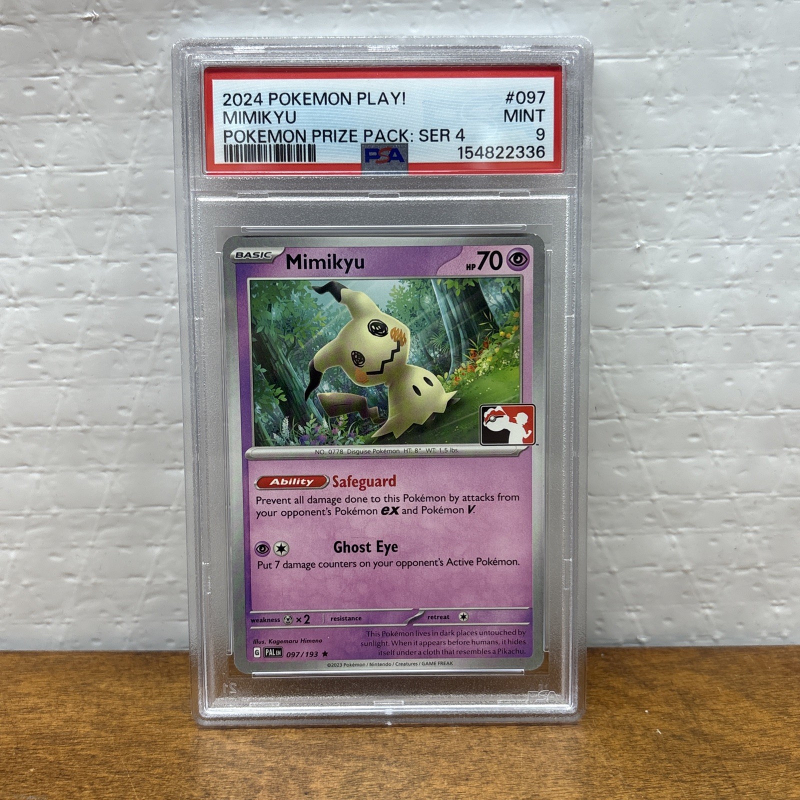 2024 Pokemon Play! Pokemon Prize Pack: Series 4 Mimikyu 097