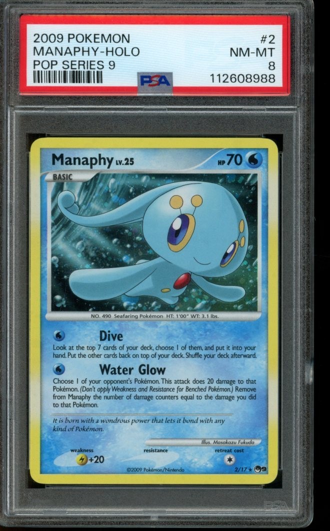 2009 Pokemon Pop Series 9 Manaphy-Holo 2