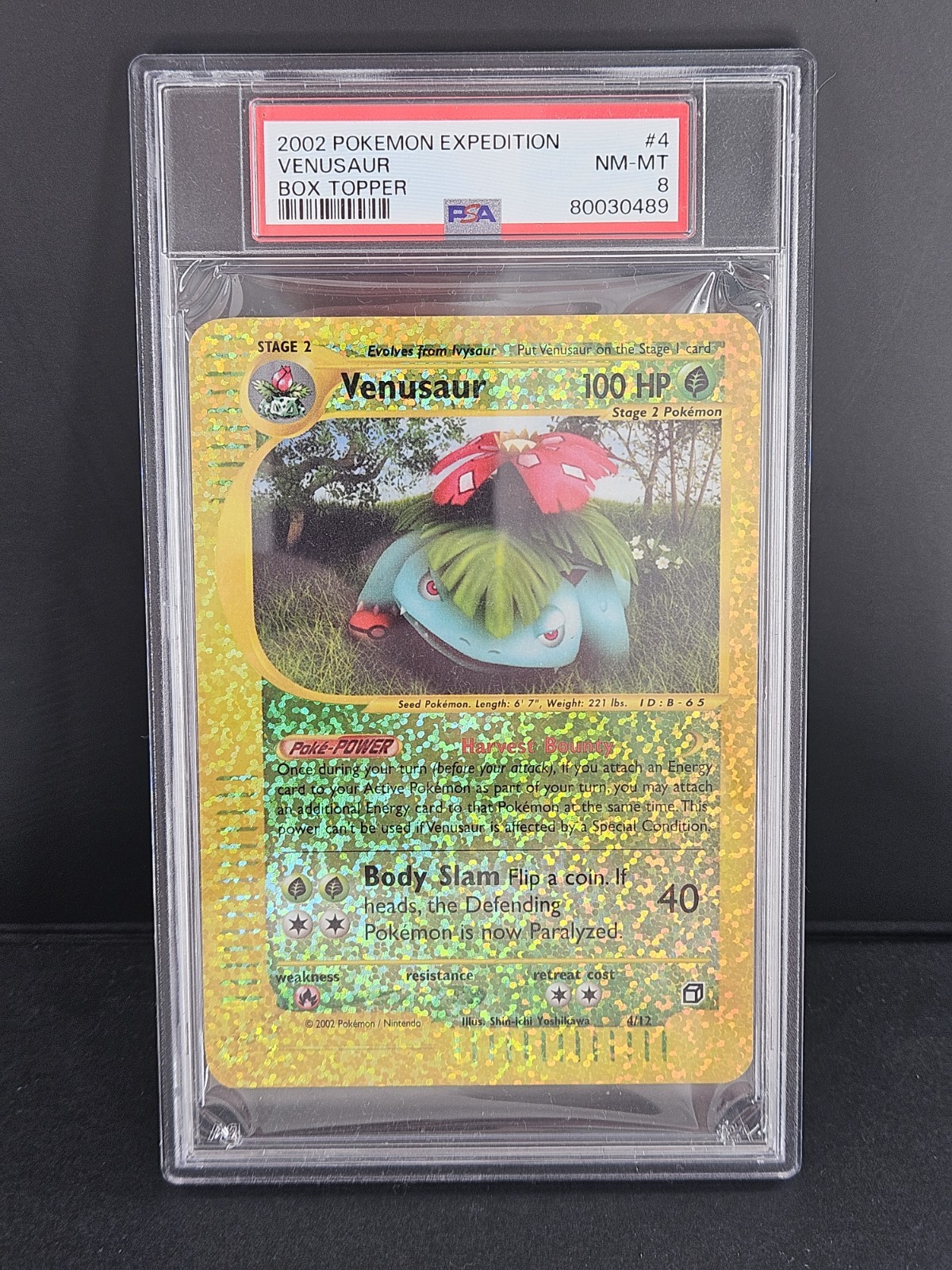 2002 Pokemon Expedition Box Topper Venusaur 4