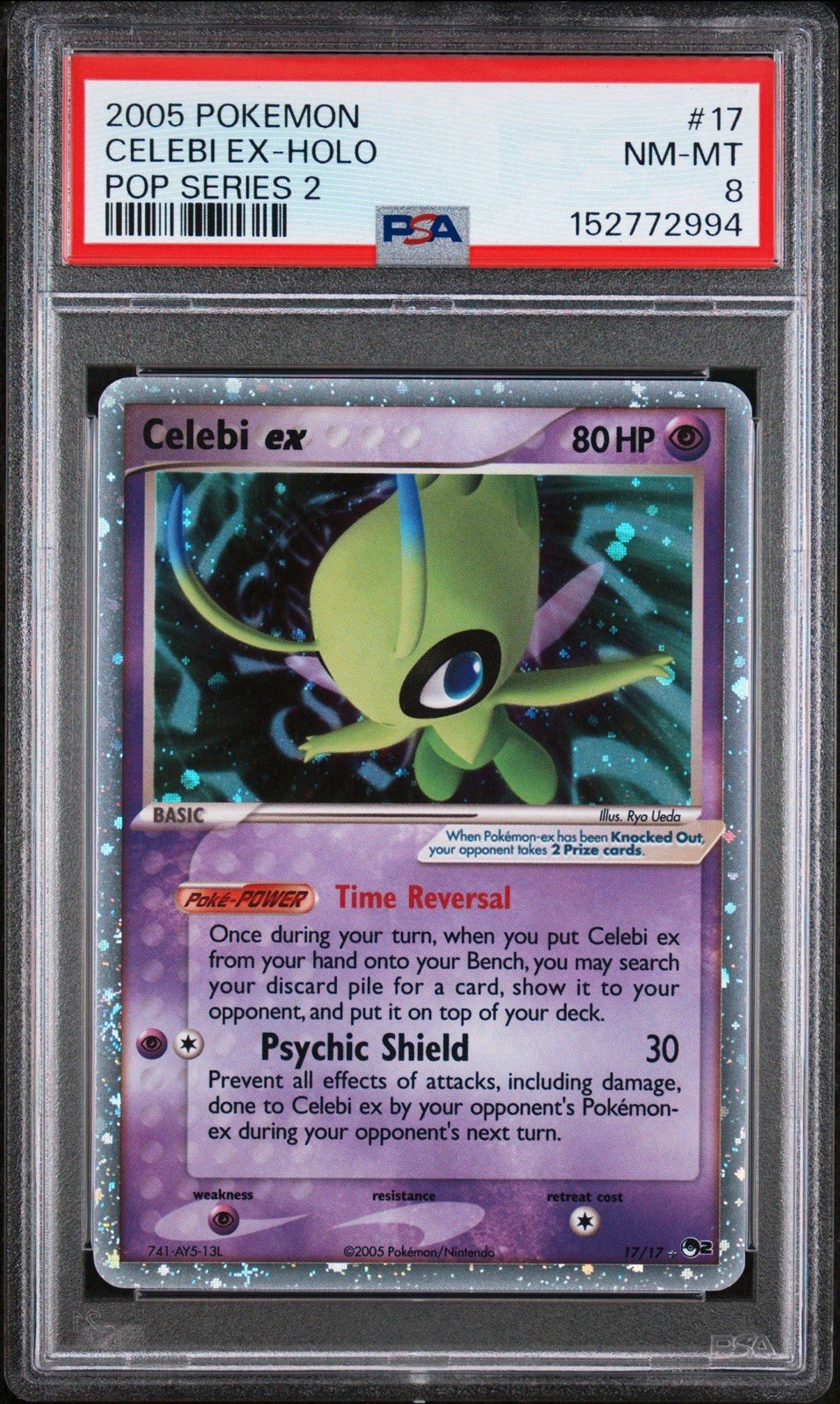 2005 Pokemon Pop Series 2 Celebi EX-Holo 17