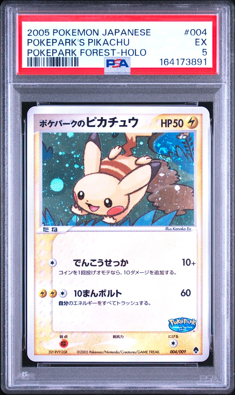 2005 Pokemon Japanese Pokepark Forest Pokepark's Pikachu-Holo 004
