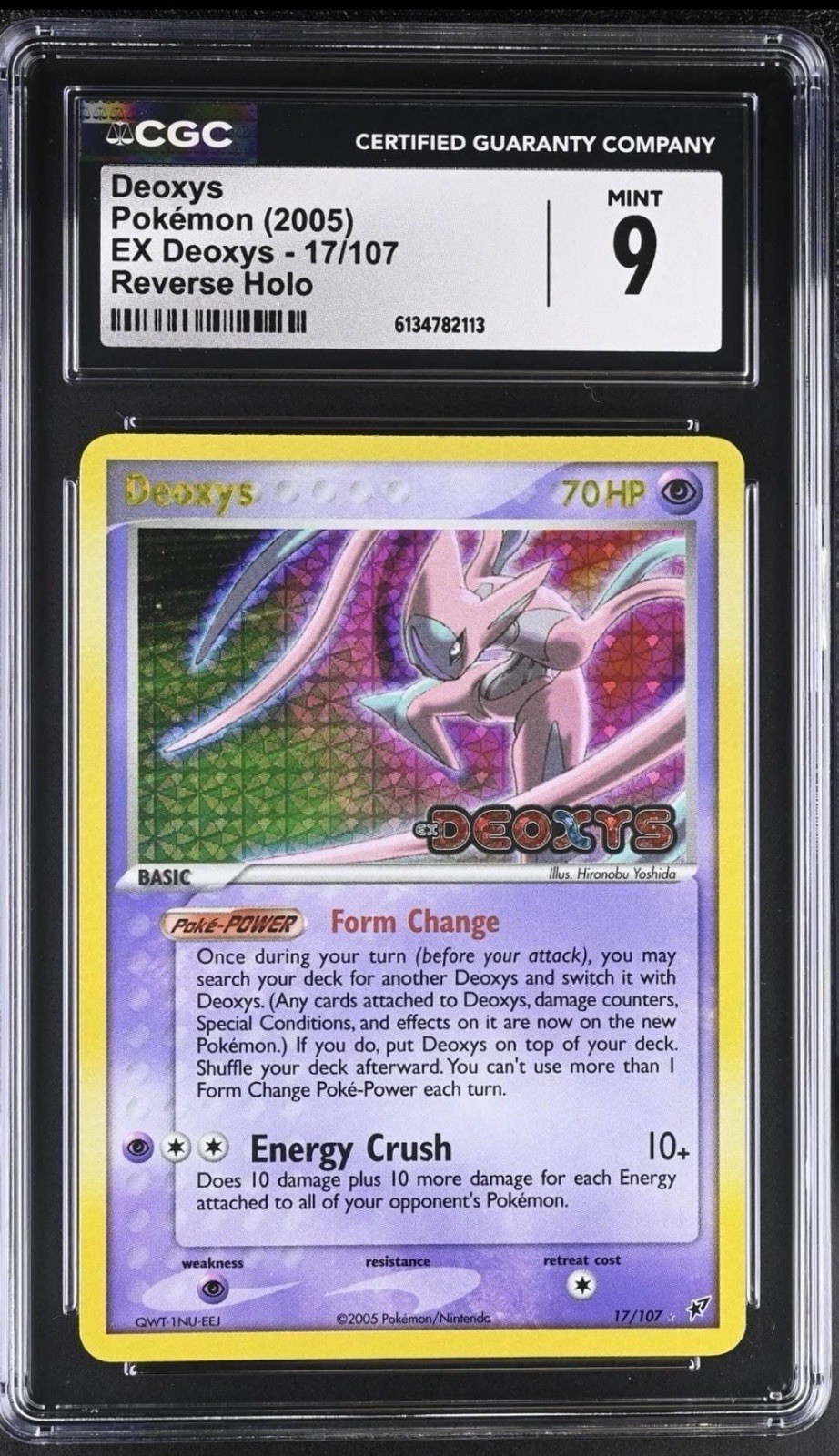 2005 EX Deoxys - English Deoxys Rare Reverse Holo 17/107