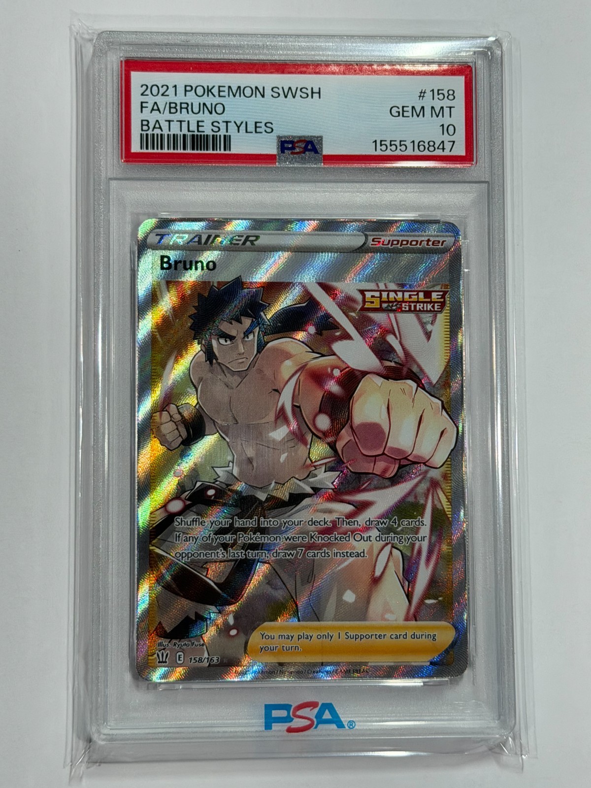 2021 Pokemon Sword & Shield Battle Styles Full Art/Bruno 158