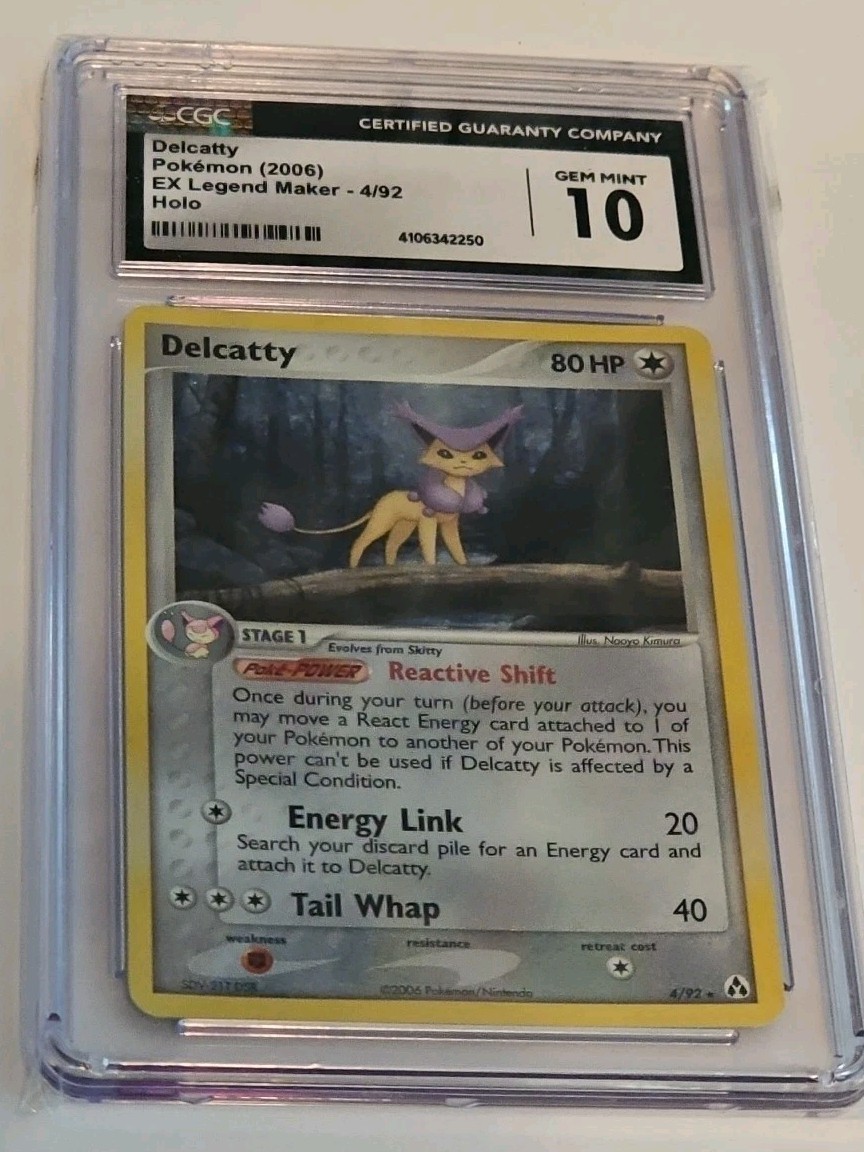 2006 EX Legend Maker - English Delcatty Rare Holo 4/92