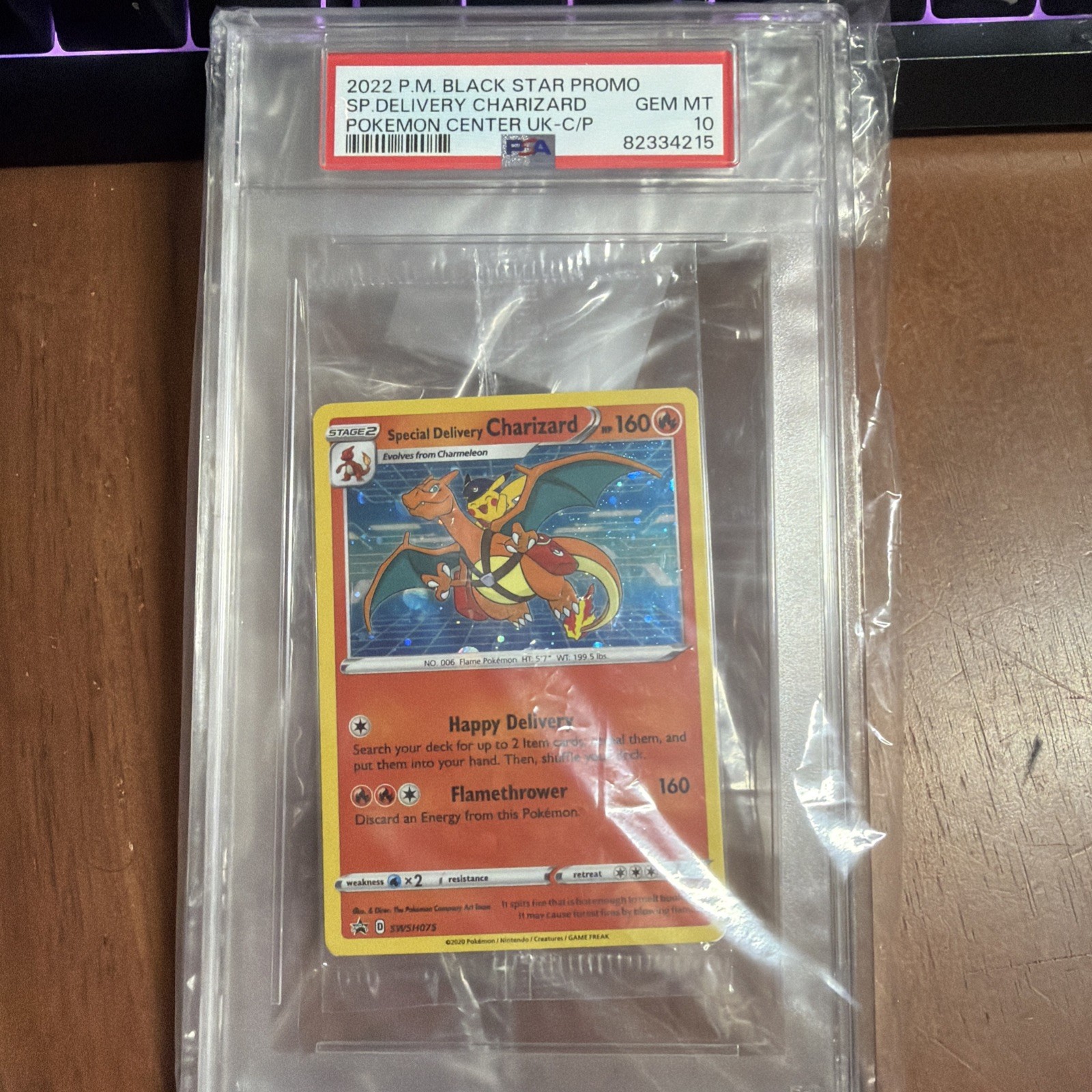 2022 Pokemon Black Star Promo Cello Pack Cello Pack Pokemon Center UK-Special Delivery Charizard