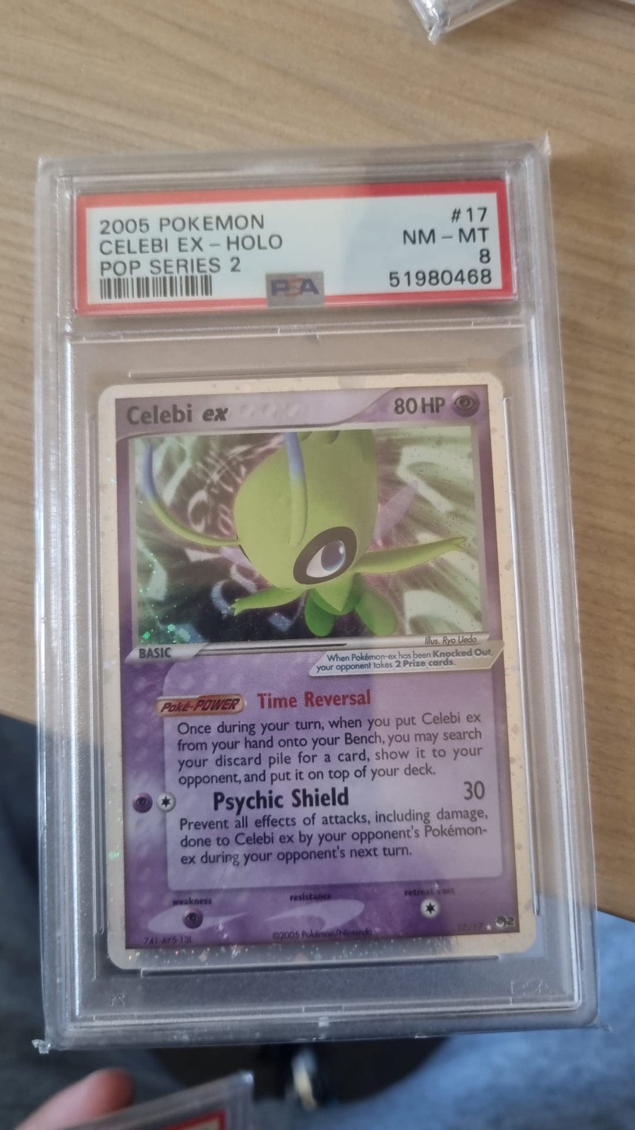 2005 Pokemon Pop Series 2 Celebi EX-Holo 17