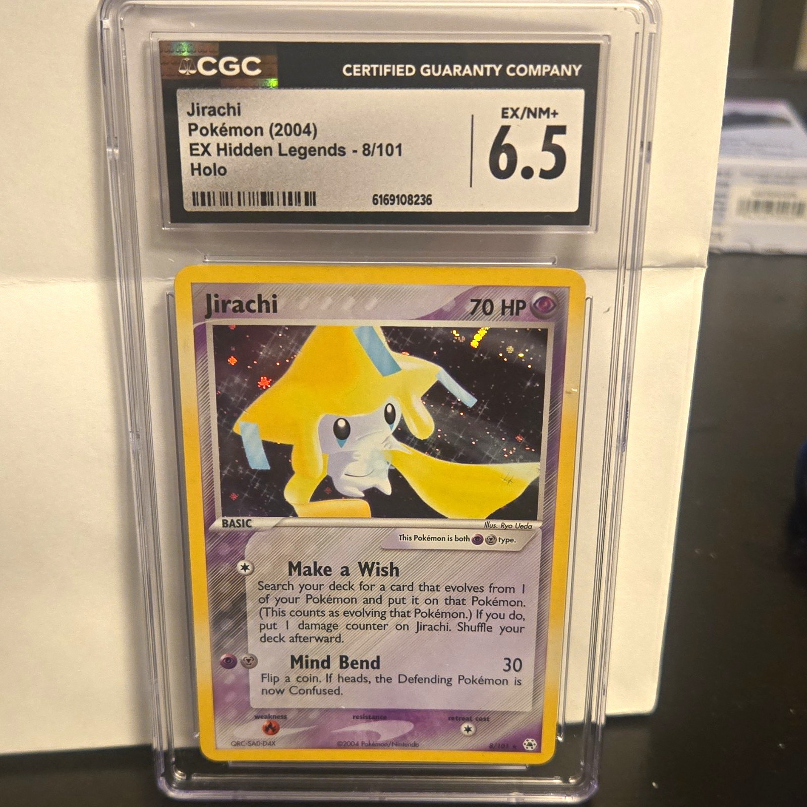 2004 EX Hidden Legends - English Jirachi Rare Holo 8/101