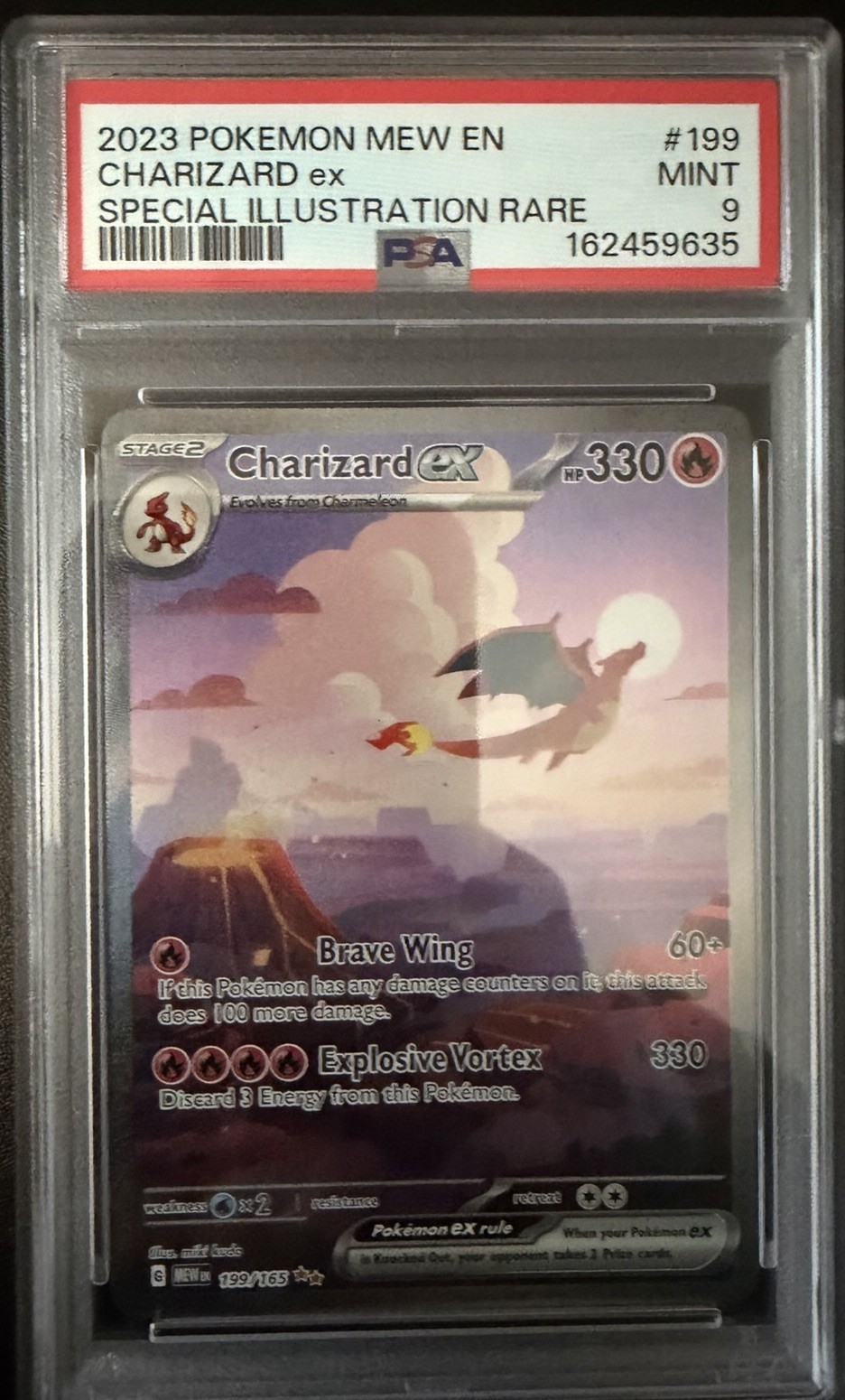 2023 Pokemon Mew EN-151 Charizard EX Special Illustration Rare 199