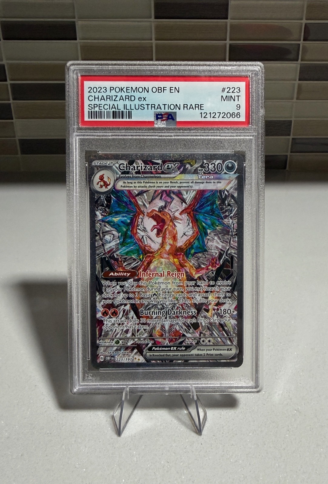 2023 Pokemon Obf EN-Obsidian Flames Charizard EX Special Illustration Rare 223