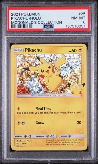2021 Pokemon Mcdonald's Collection Pikachu-Holo 25