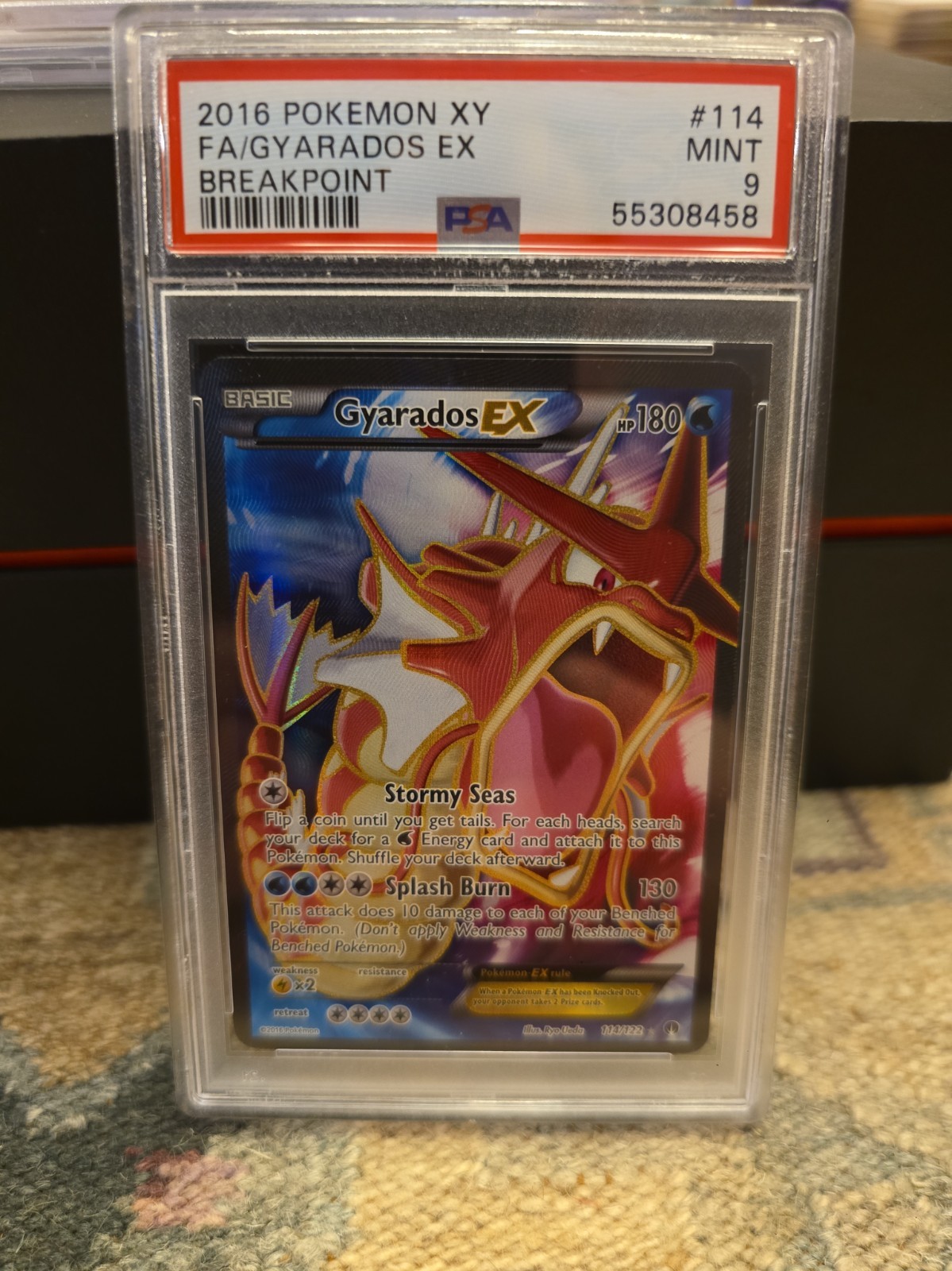 2016 Pokemon XY Breakpoint Full Art/Gyarados EX 114