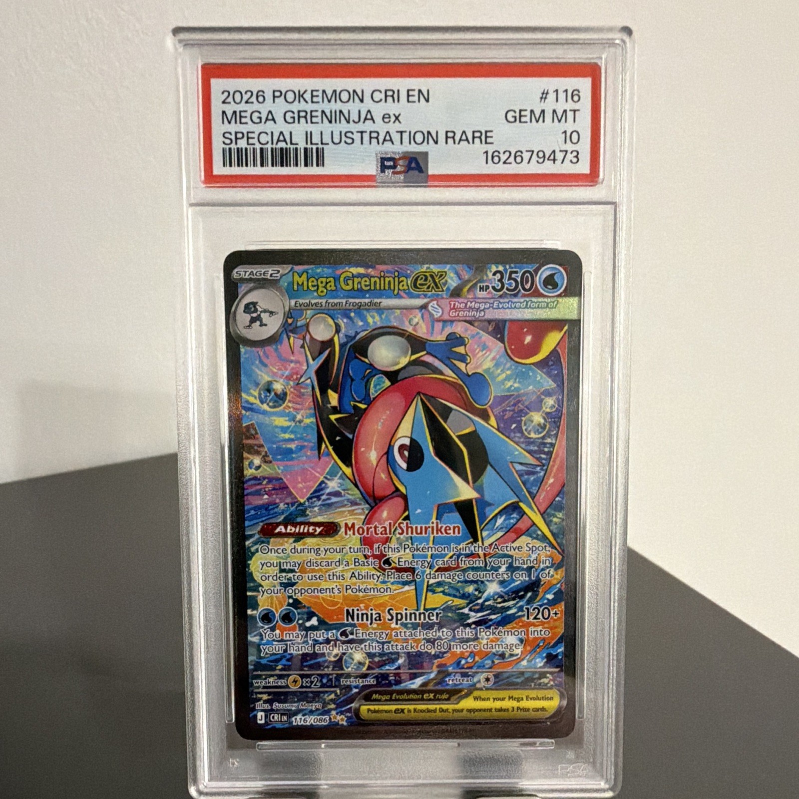 2026 Pokemon Cri EN-Chaos Rising Mega Greninja EX Special Illustration Rare 116