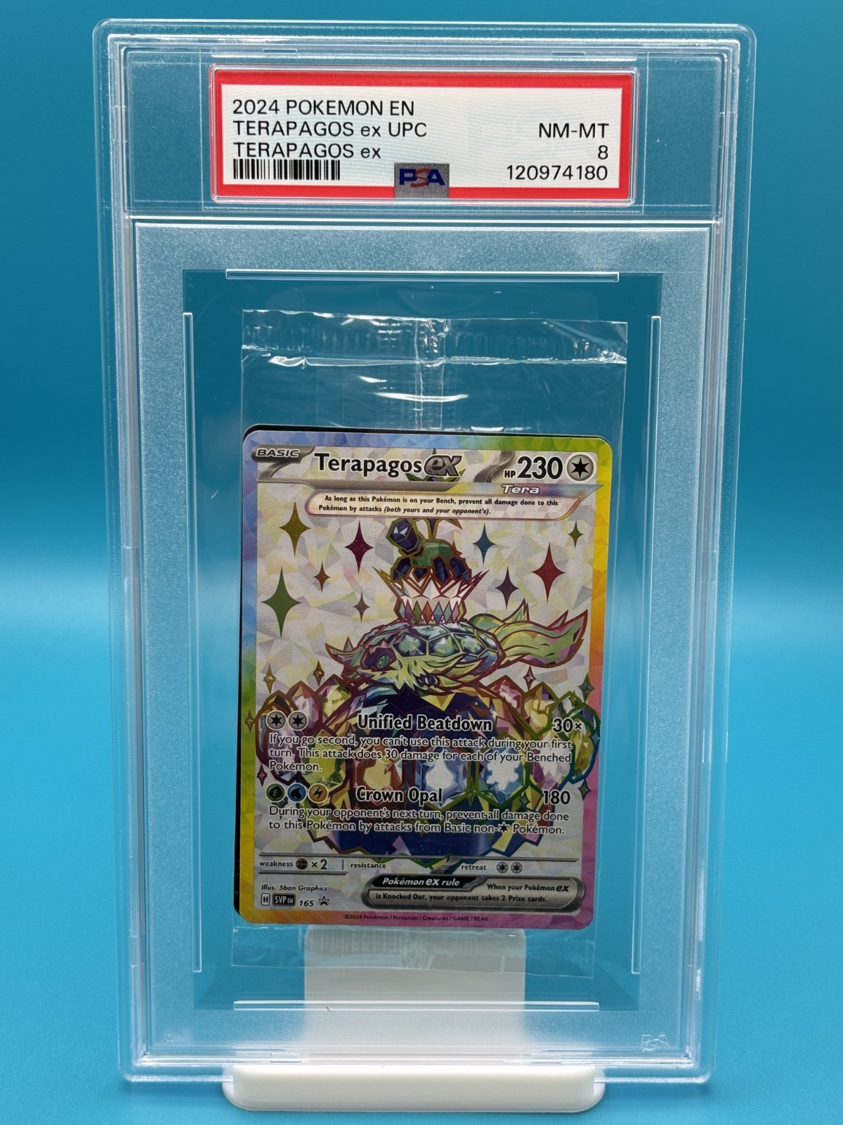 2024 Pokemon Int'l Scarlet & Violet Black Star Promo Pack Cello Terapagos EX Ultra-Premium Collection-Terapagos EX