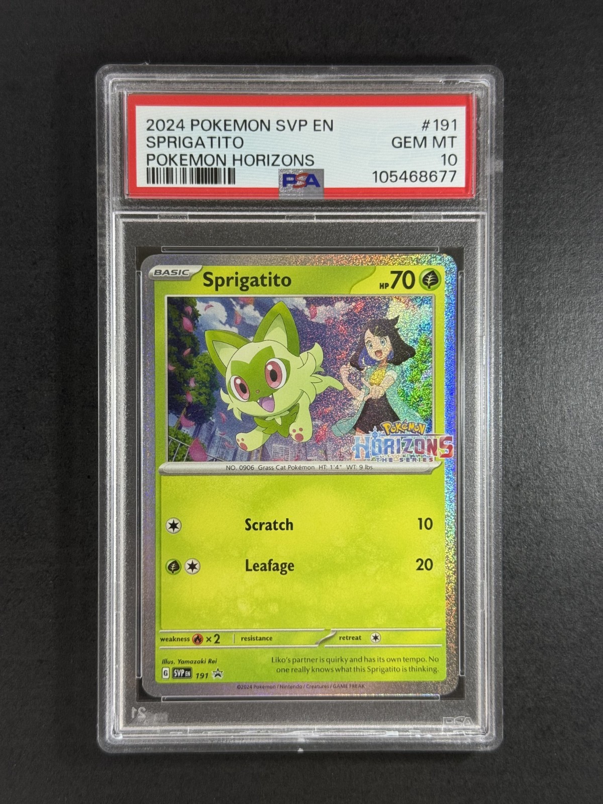 2024 Pokemon Svp EN-SV Black Star Promo Sprigatito Grand Adventure Collection 191