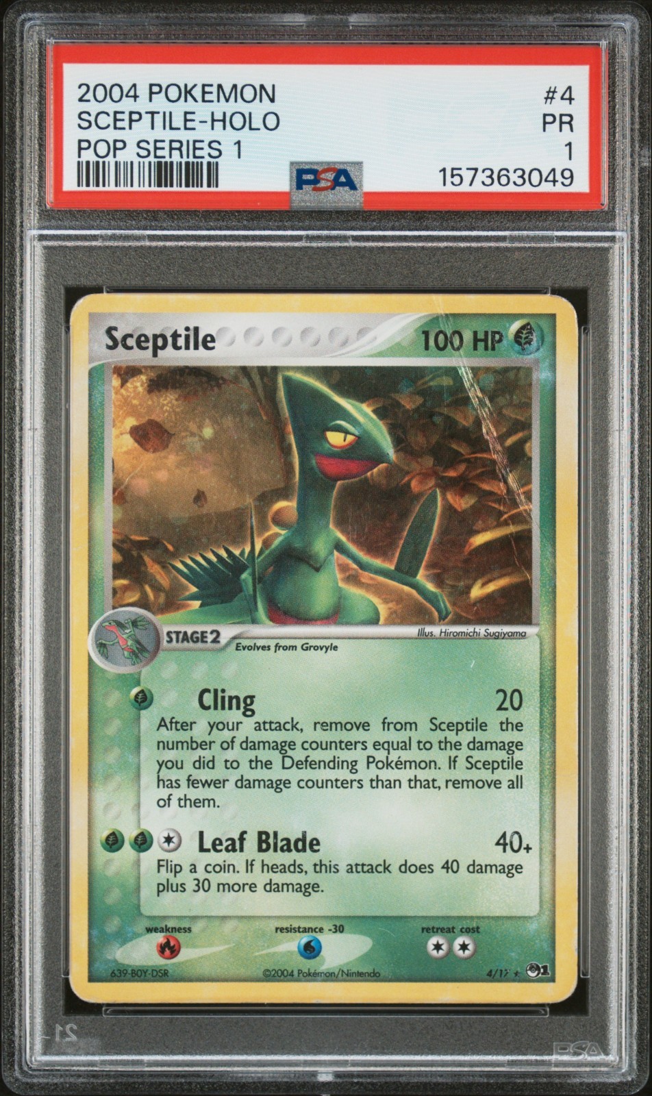 2004 Pokemon Pop Series 1 Sceptile-Holo 4
