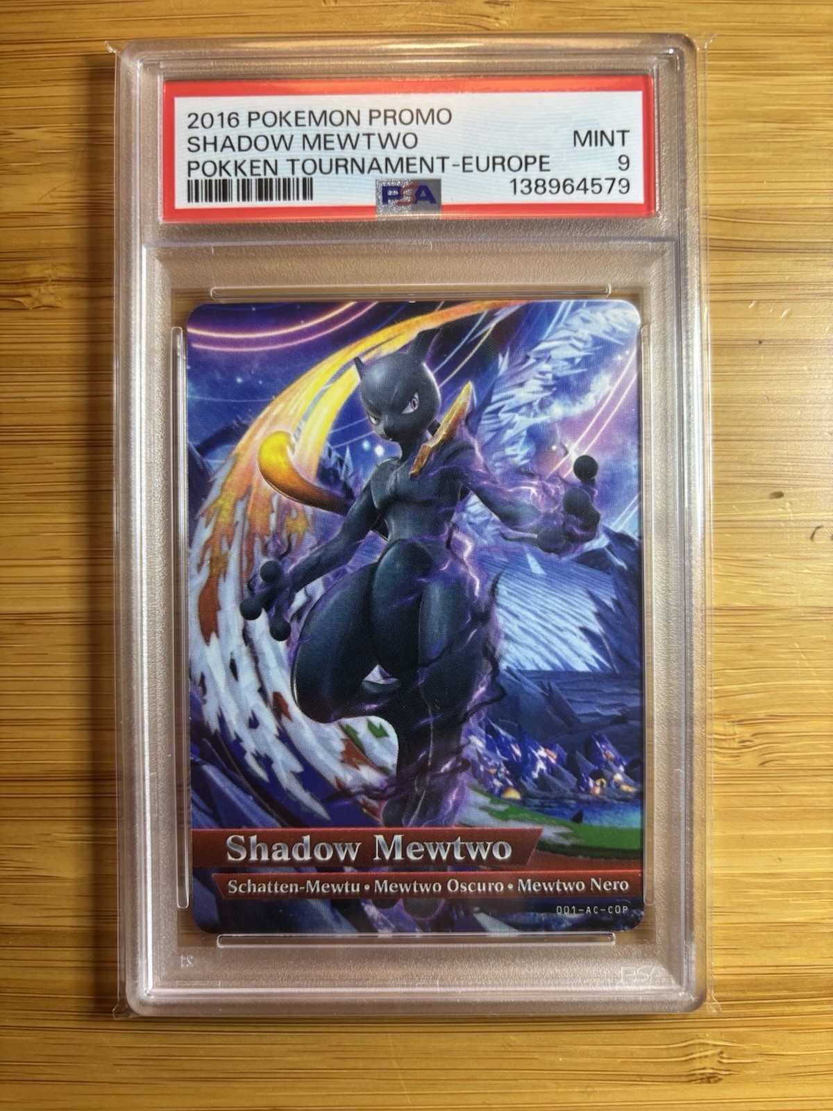 2016 Pokemon Promo Pokken Tournament Shadow Mewtwo Europe