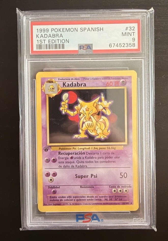 1999 Pokemon Spanish Kadabra 1st Edition 32