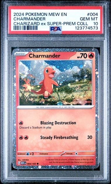 2024 Pokemon Mew EN-151 Charmander Charizard EX Super-Premium Collection 004