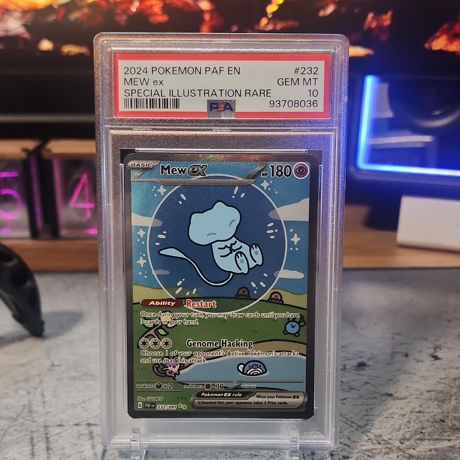 2024 Pokemon Paf EN-Paldean Fates Mew EX Special Illustration Rare 232
