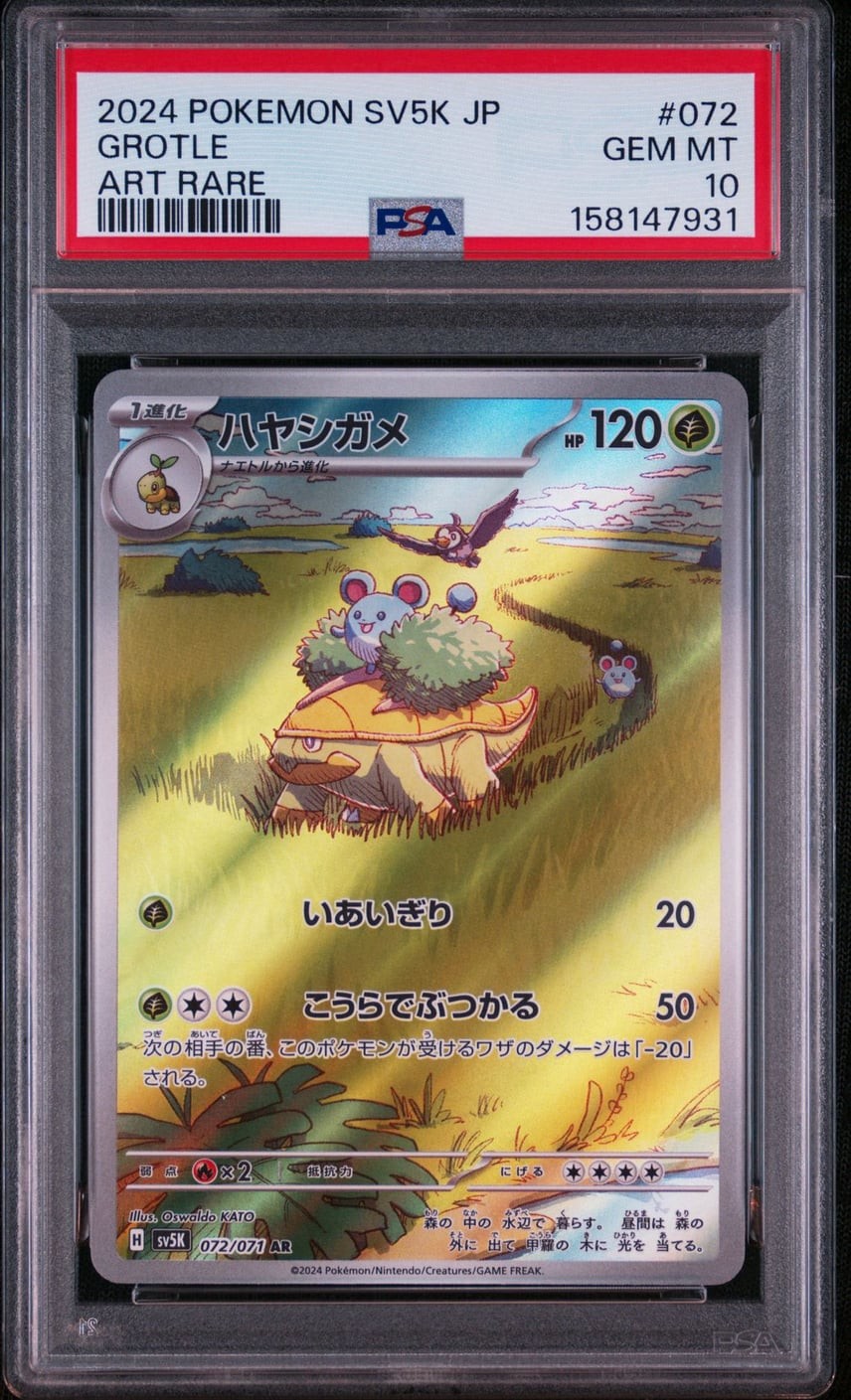 2024 Pokemon Japanese Sv5k-Wild Force Grotle Art Rare 072