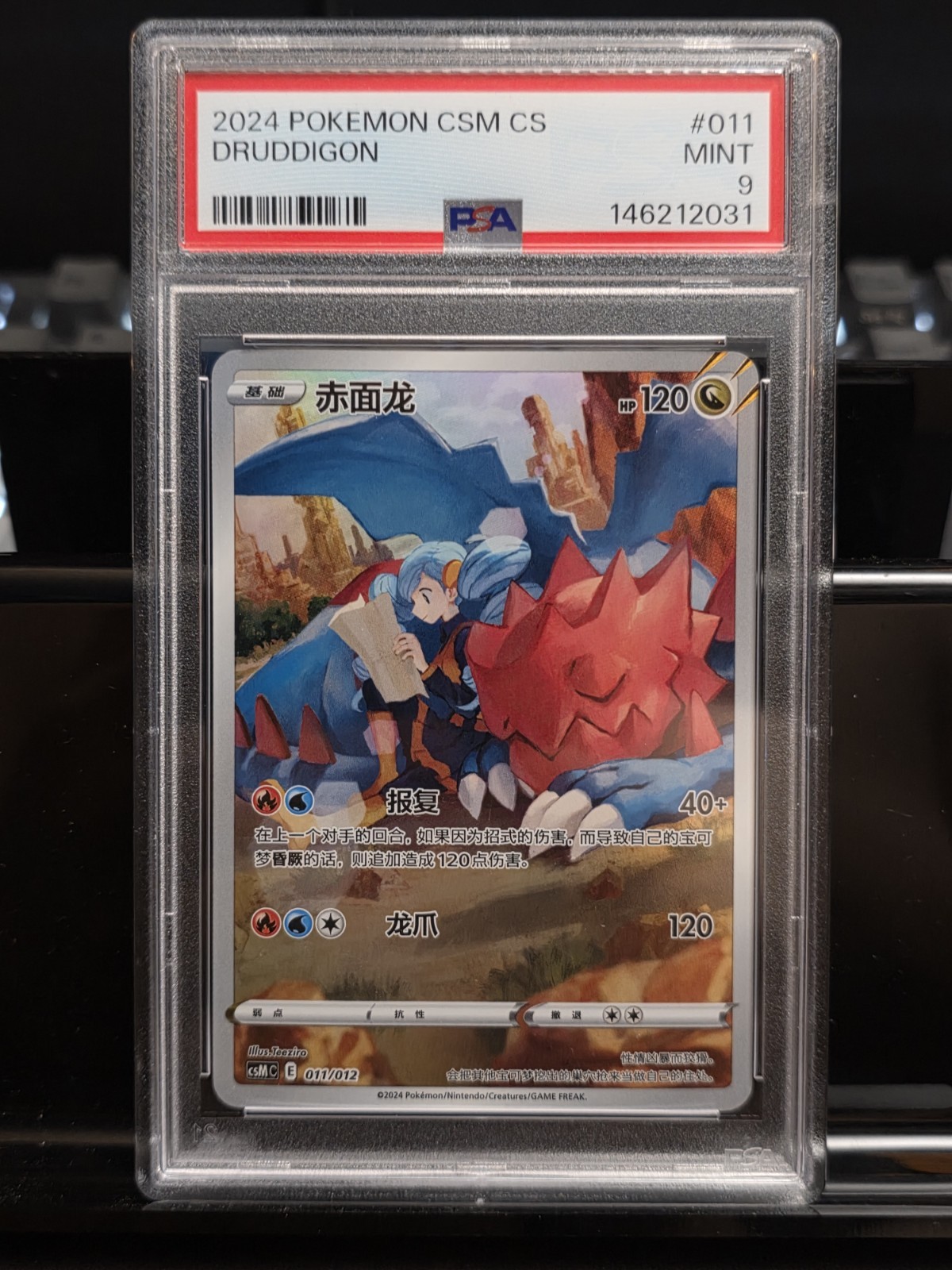 2024 Pokemon Simplified Chinese Csm C-Charizard Display Set Gift Box Druddigon 011