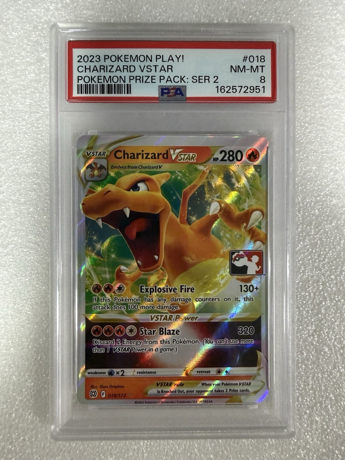 2023 Pokemon Play! Pokemon Prize Pack: Series 2 Charizard Vstar 018