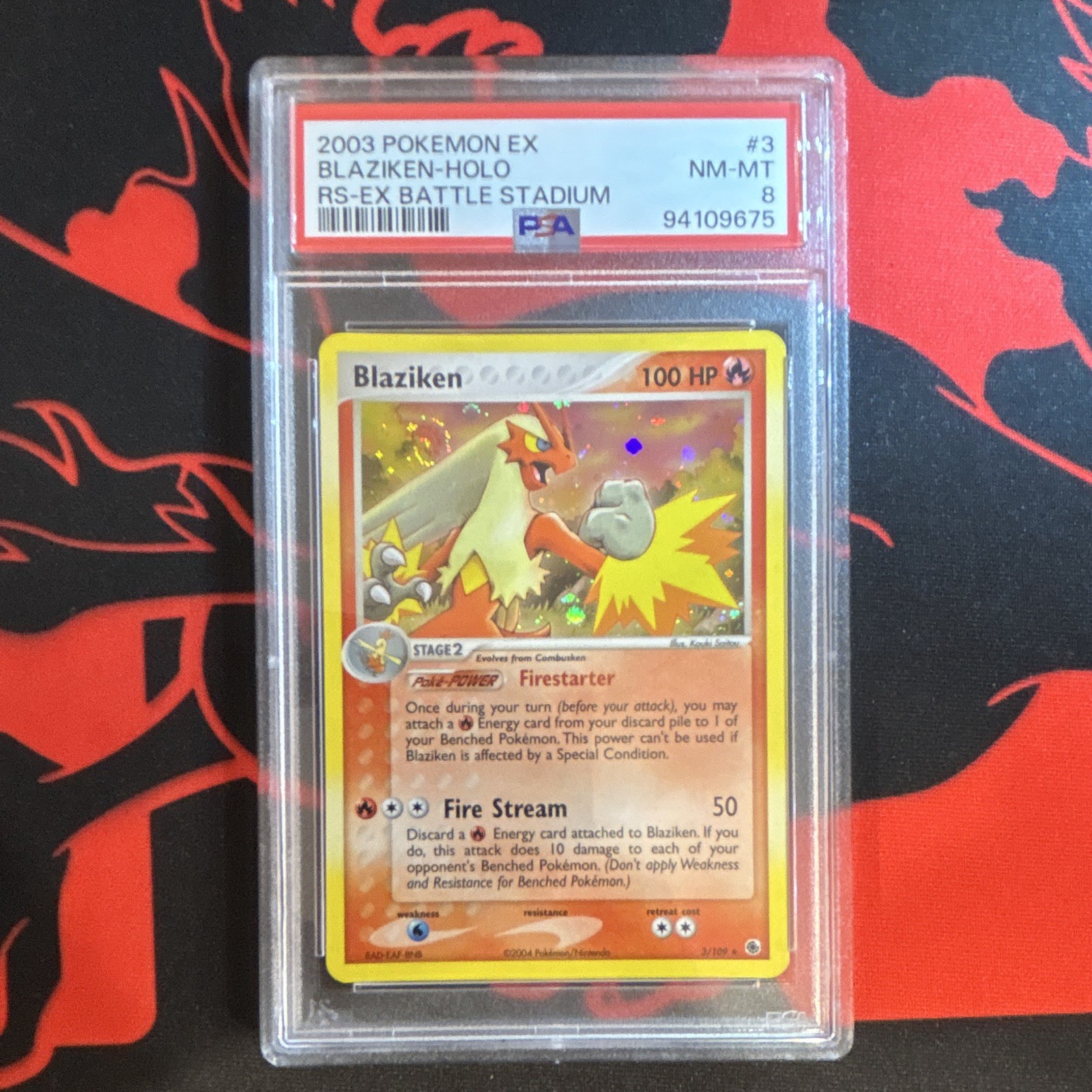 2004 Pokemon EX Battle Stadium Blaziken-Holo 3