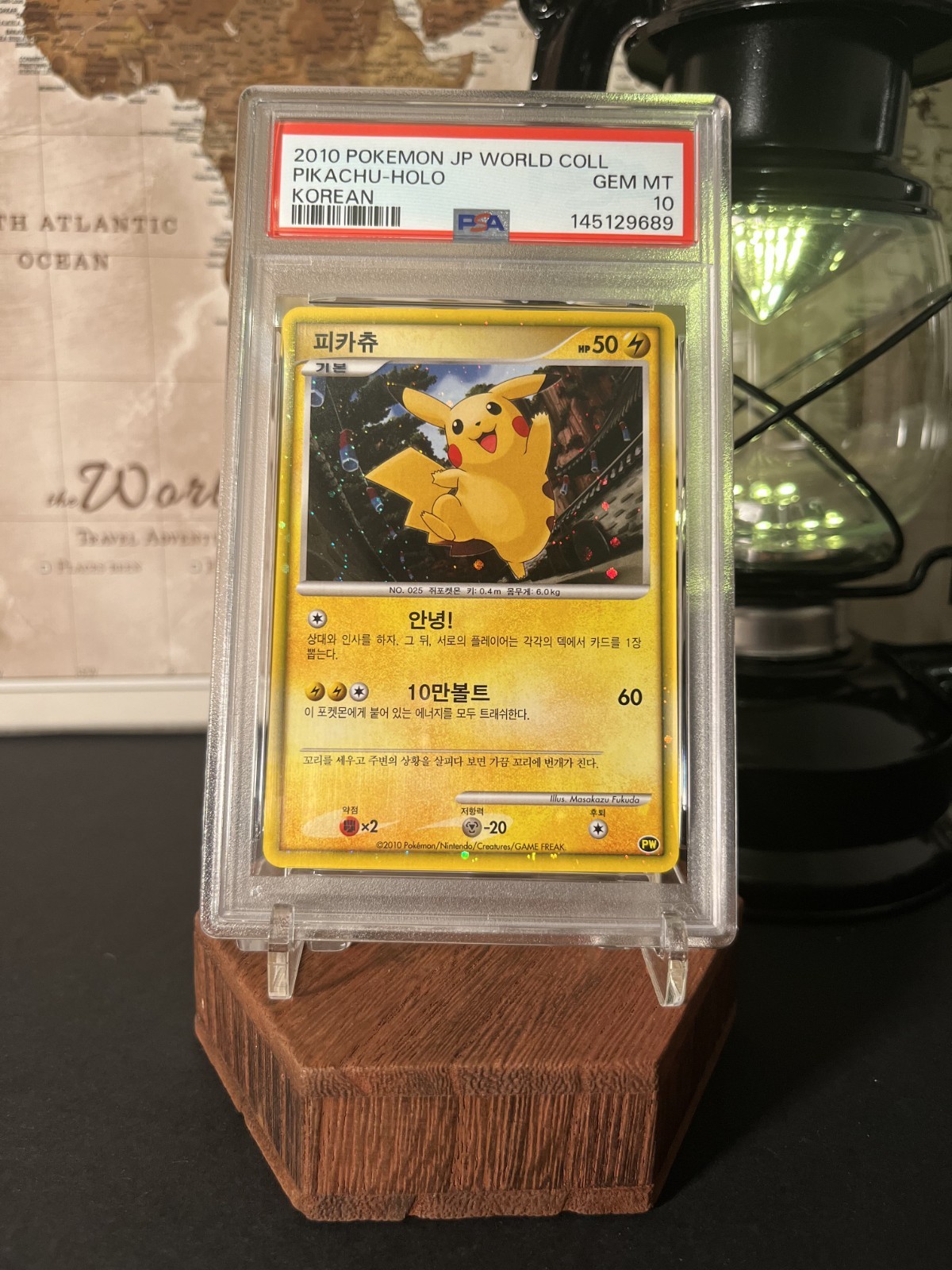 2010 Pokemon Japanese World Collection Pikachu-Holo Korean