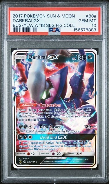 2017 Pokemon Sun & Moon Burning Shadows Darkrai GX Yellow A 2018 Shining Legends Figure Collection 88a