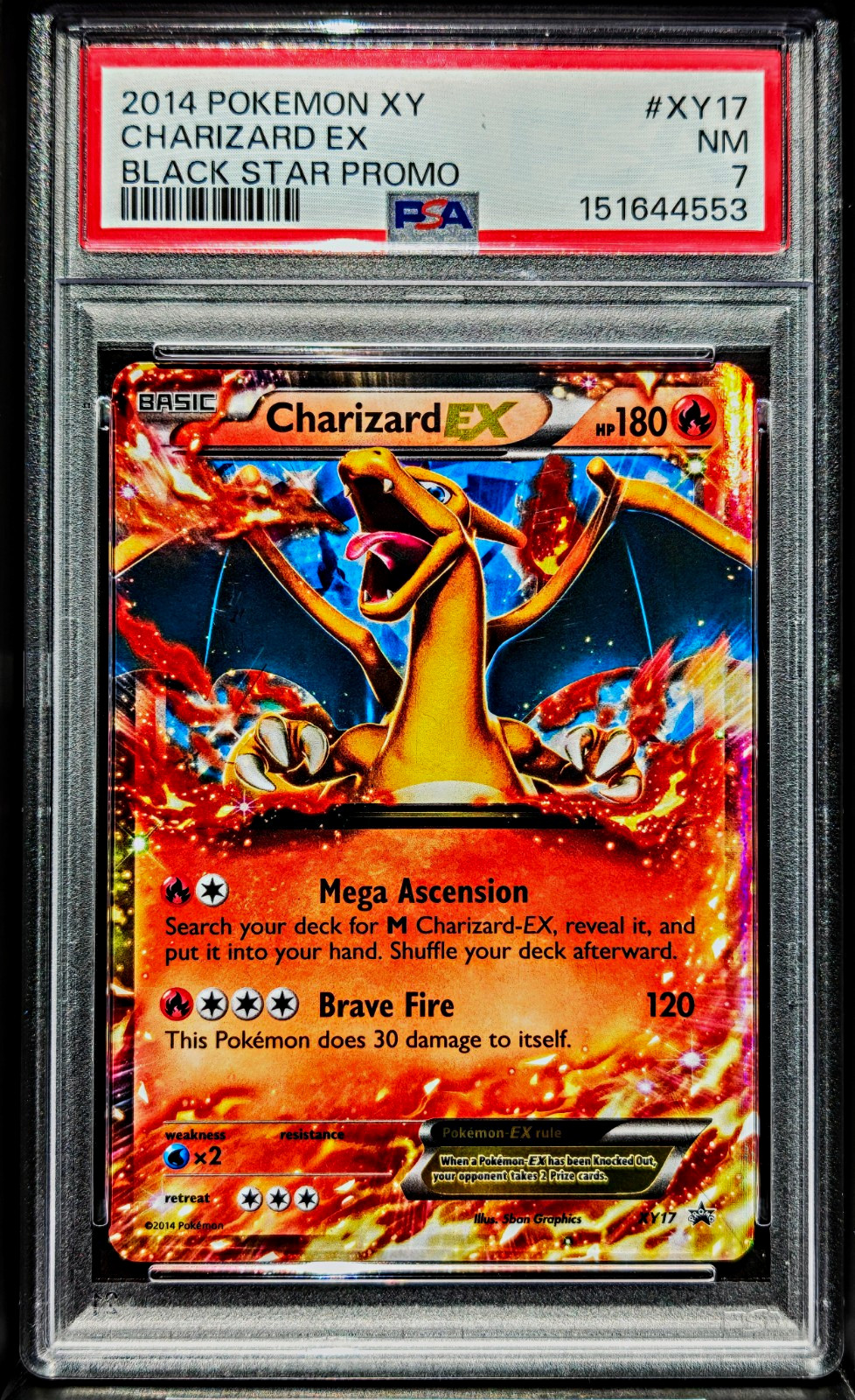 2014 Pokemon XY Black Star Promo Charizard EX XY17