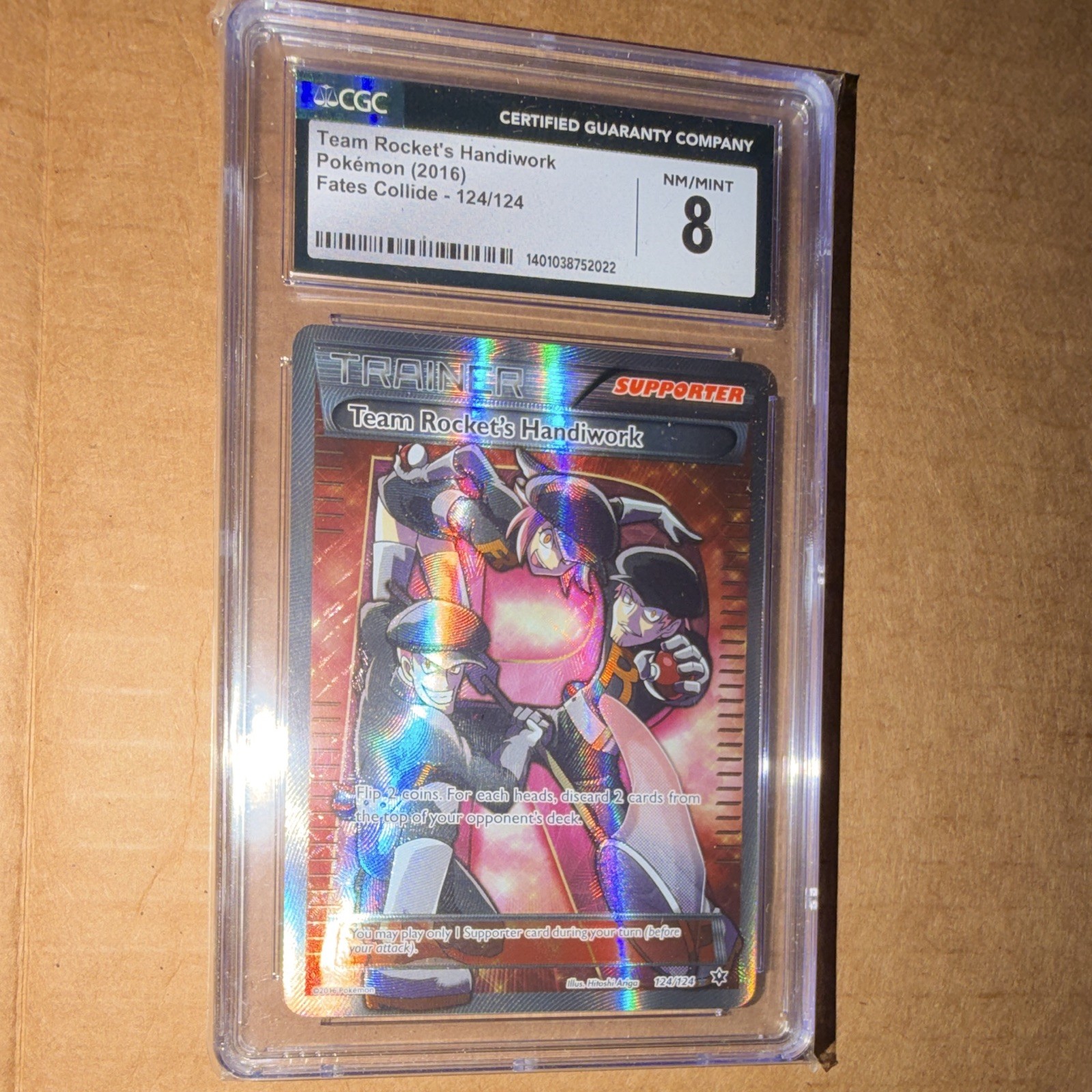 2016 Fates Collide - English Team Rocket's Handiwork Ultra Rare Ultra Rare Holo 124/124