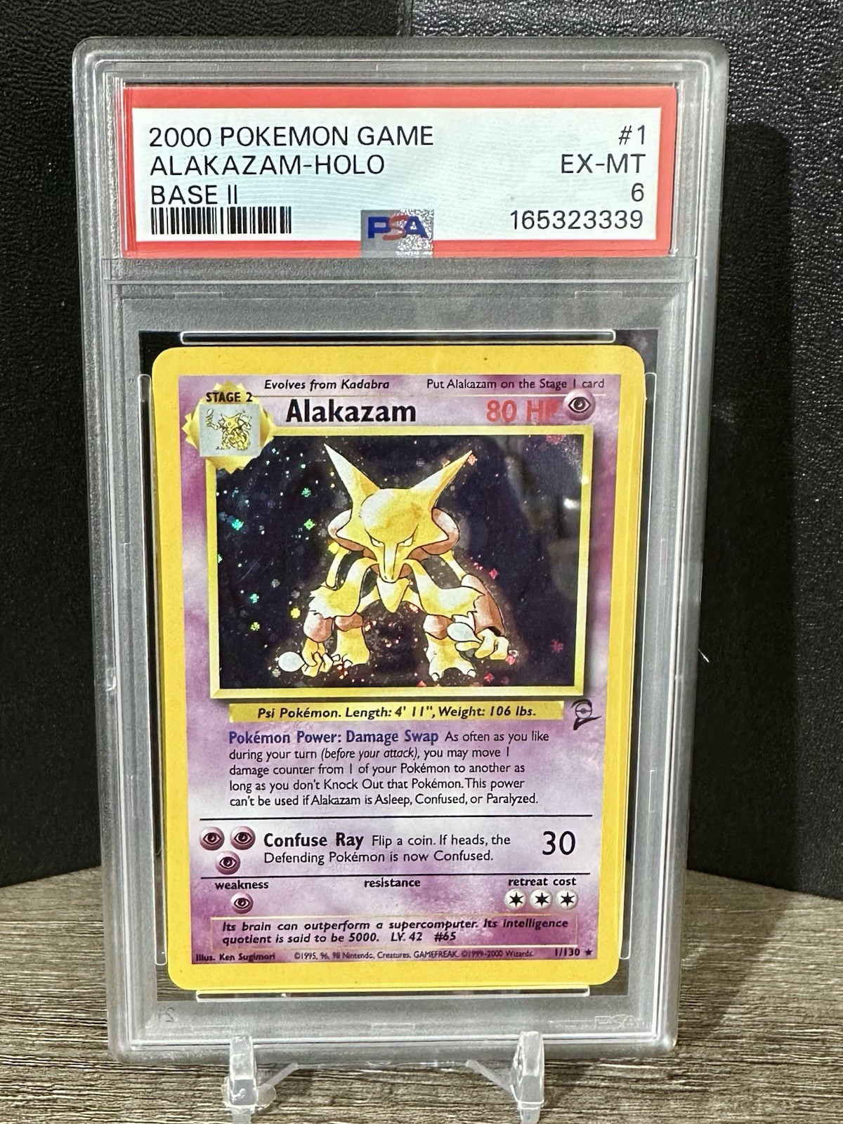 2000 Pokemon Game II Alakazam-Holo 1