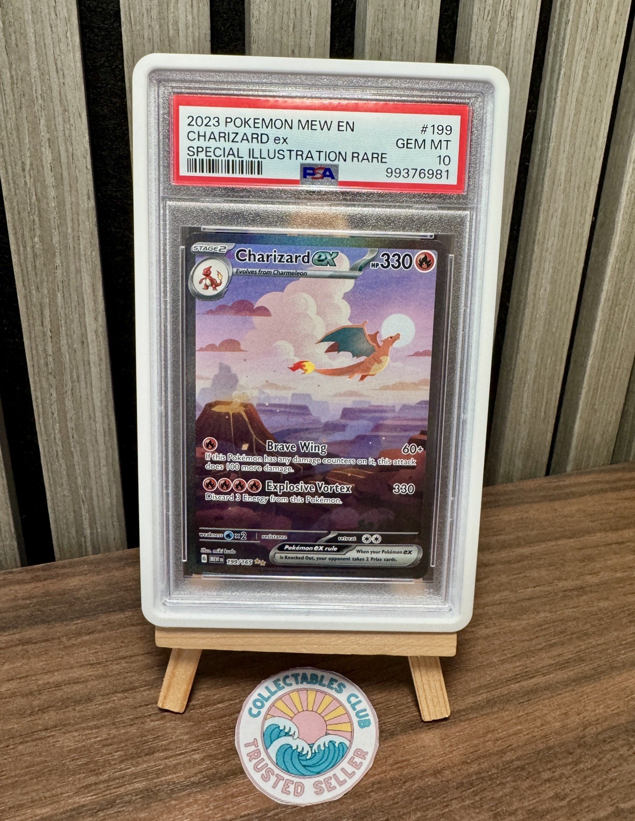 2023 Pokemon Mew EN-151 Charizard EX Special Illustration Rare 199