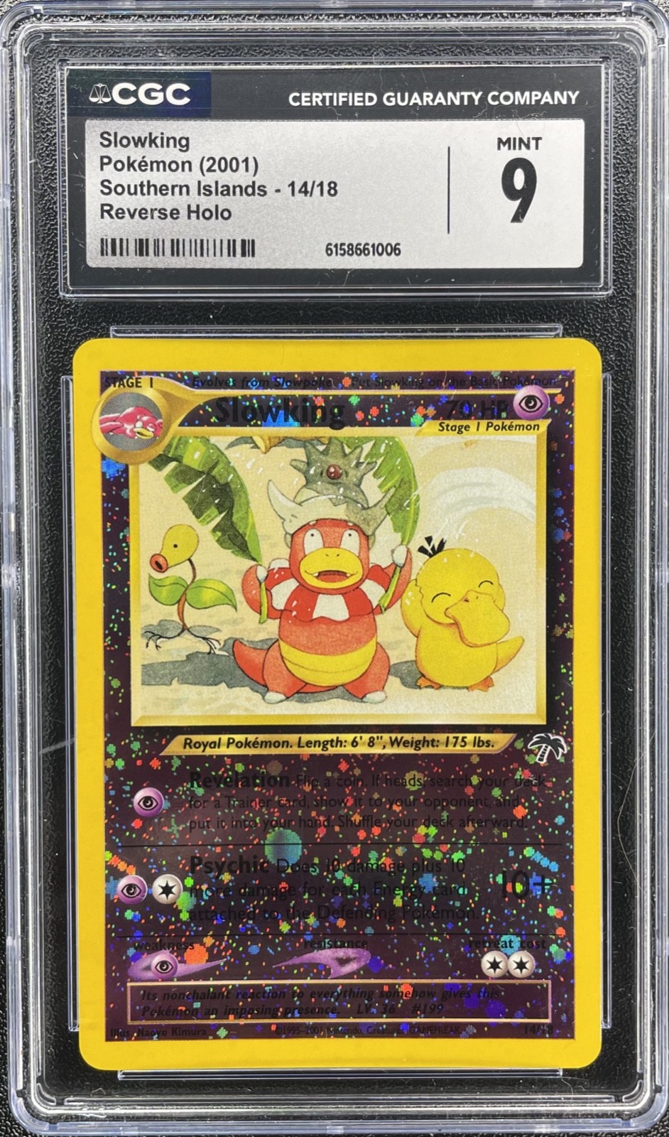 2001 Southern Islands - English Slowking Reverse Holo 14/18