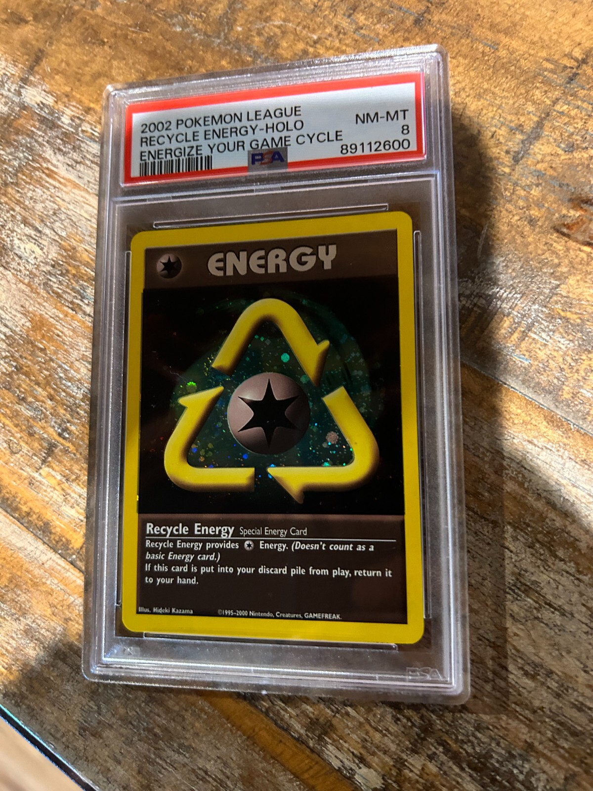 2002 Pokemon League Energize Your Game Cycle Recycle Energy-Holo